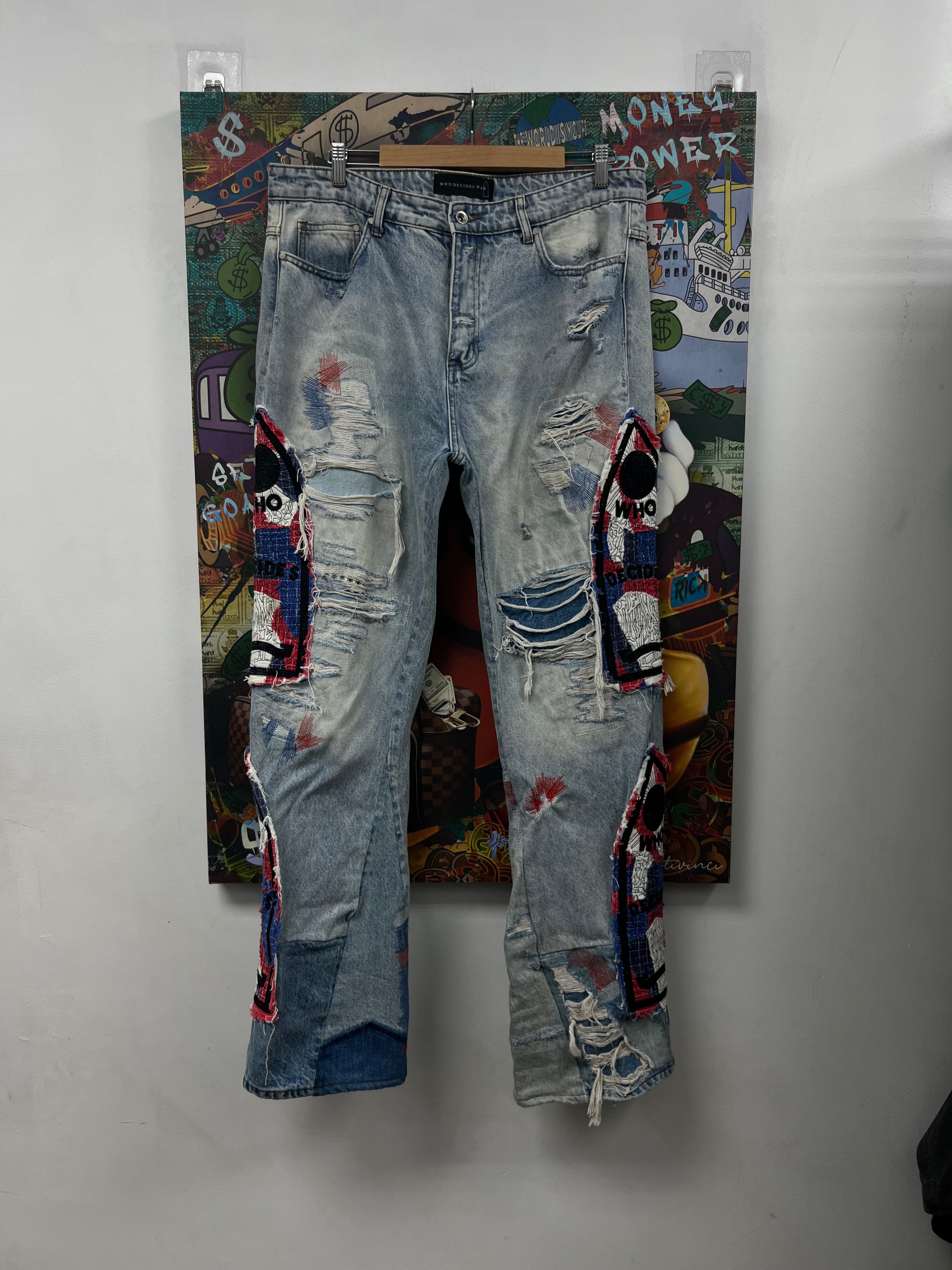 Who Decides War Light Wash Glory Jeans