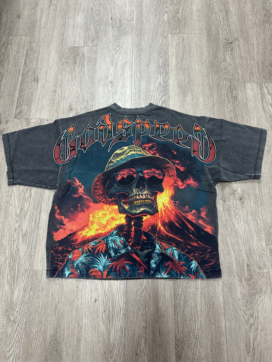 Godspeed Natural Disaster Tee Black Wash