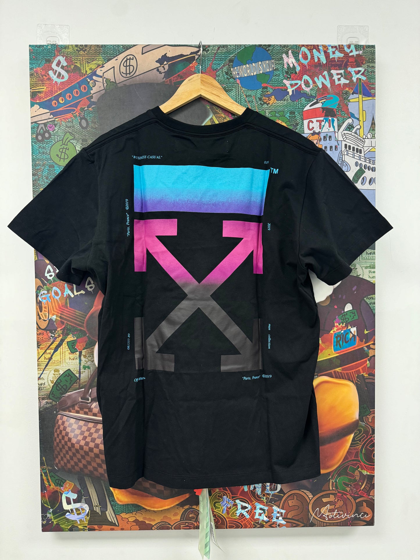 Off White Tee Black Blue  New XS N/A