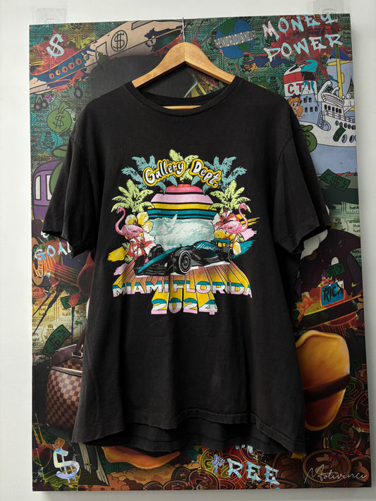 Gallery Dept Black Multi Miami Tee New With Tags