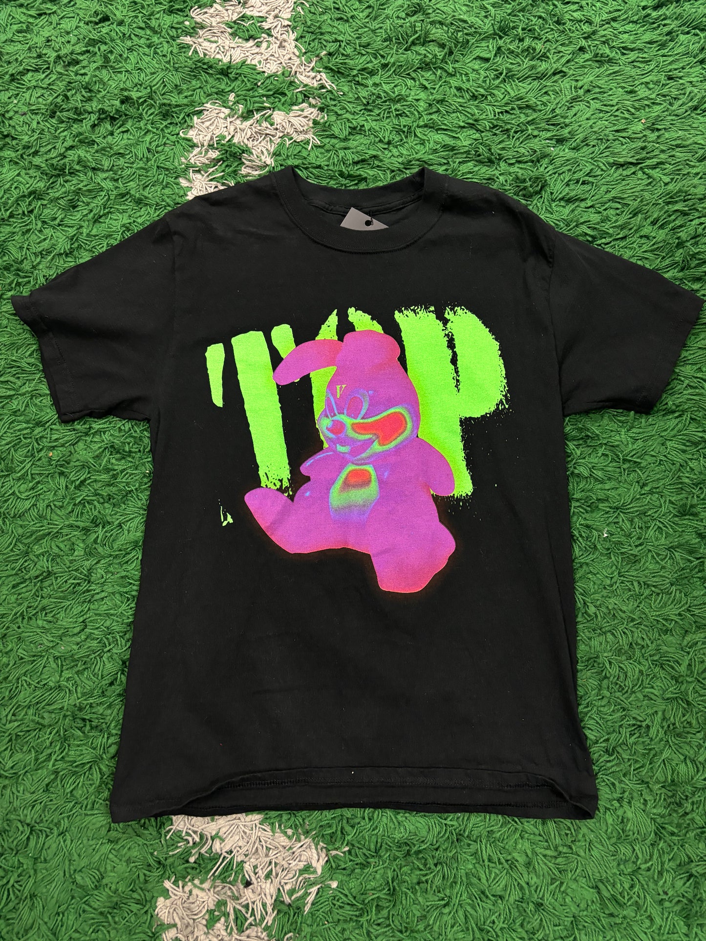 Vlone Tee green Purple Used Medium