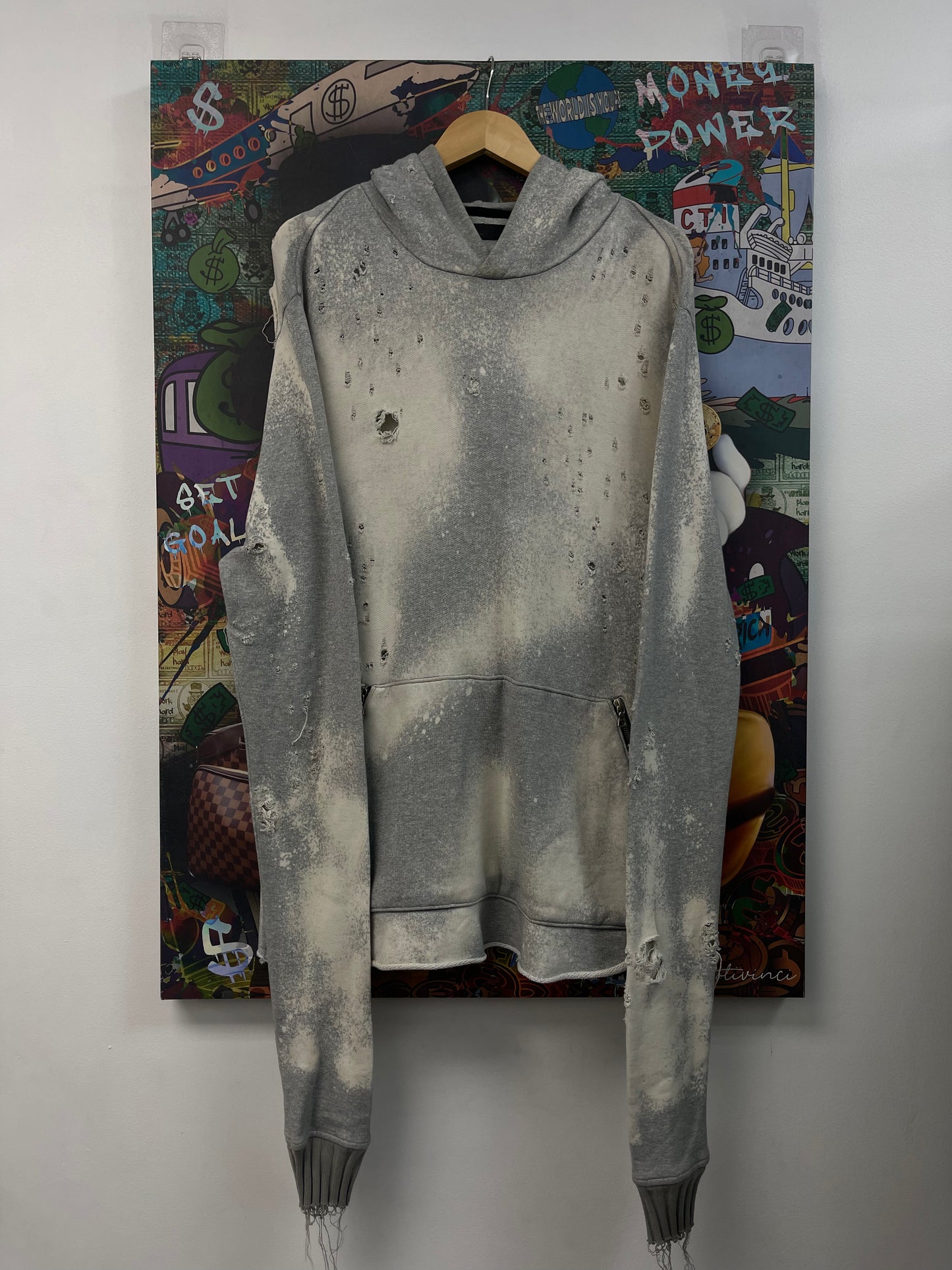 Amiri Shotgun Grey Hoodie