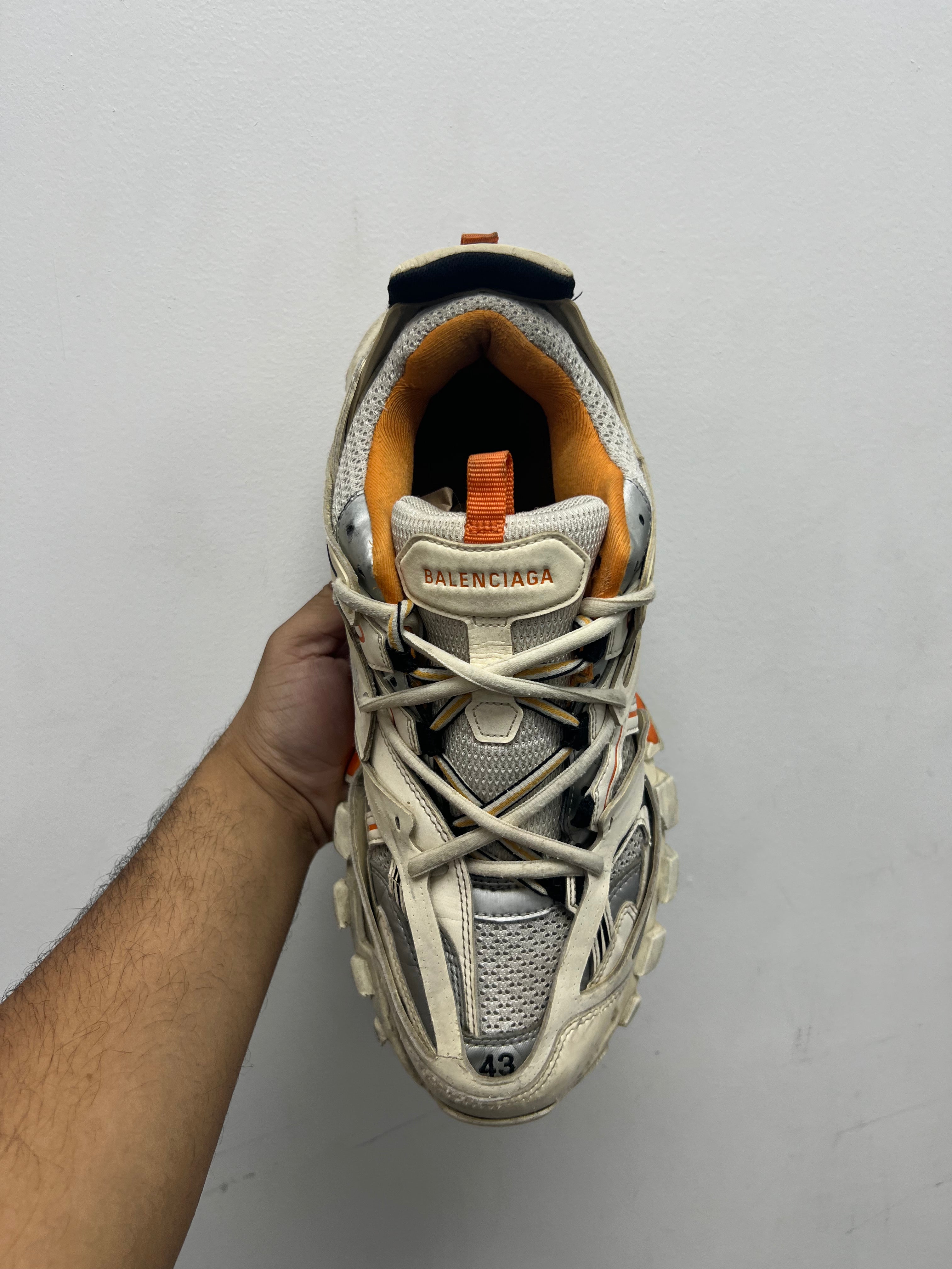 Balenciaga Track White Orange Sneakers