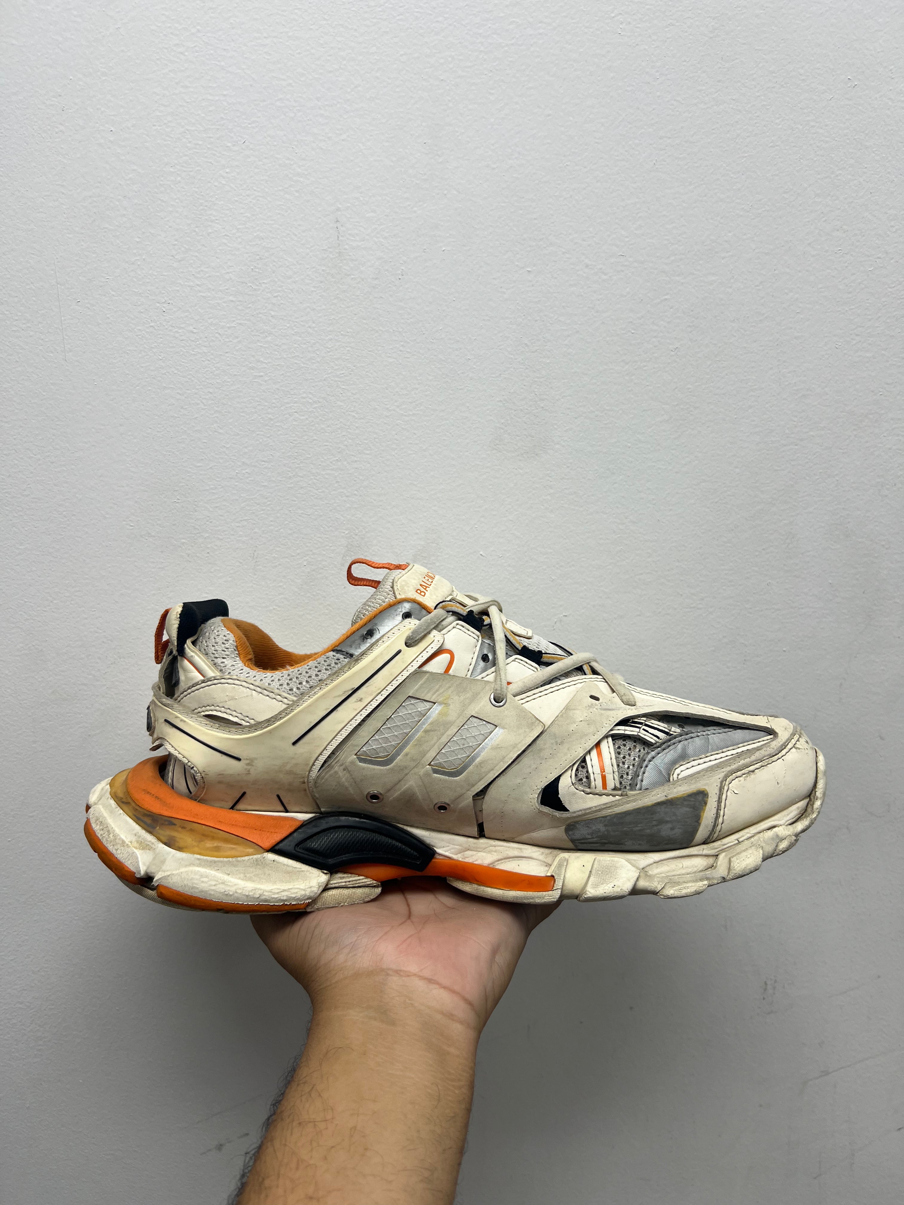 Balenciaga Track White Orange Sneakers