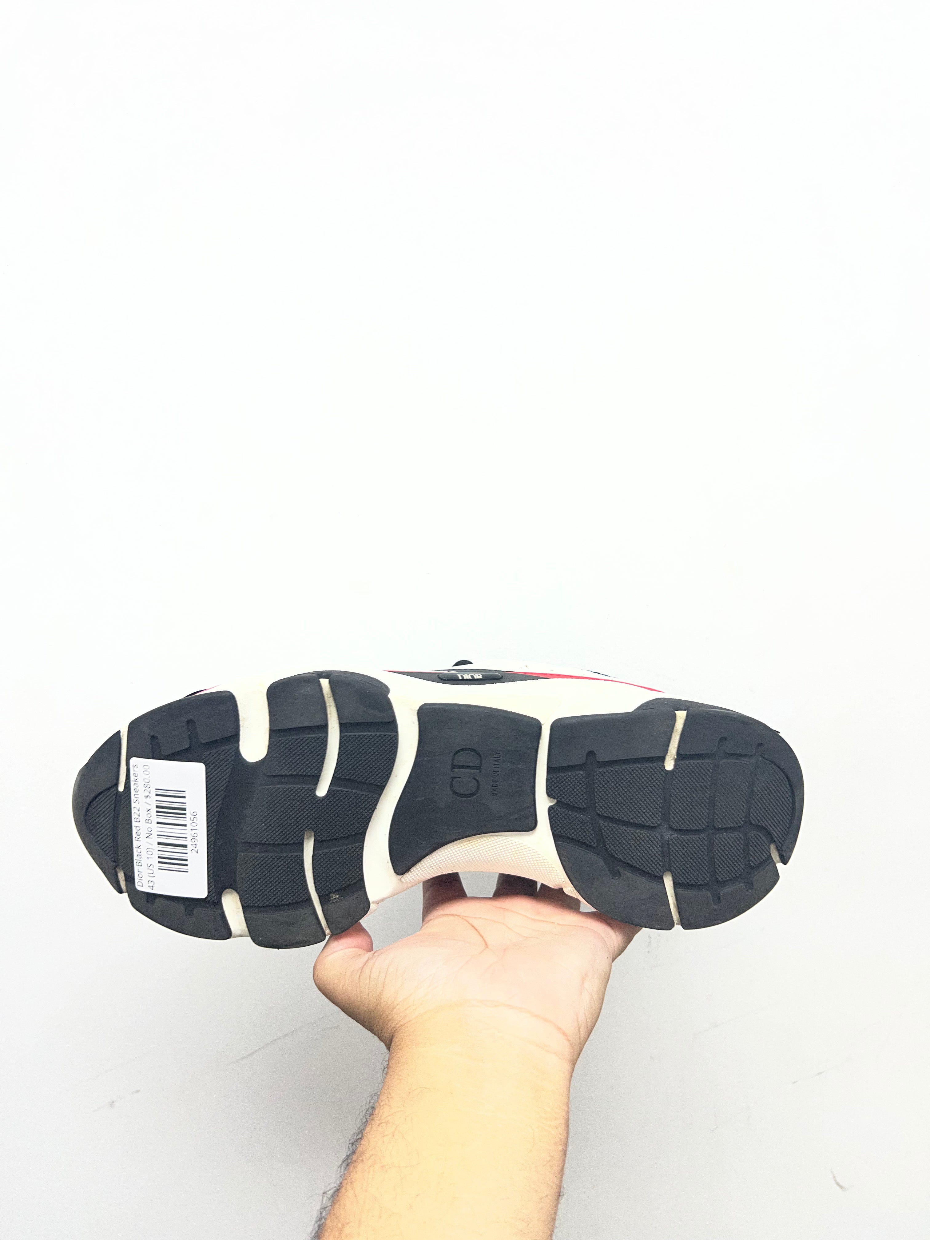 Dior Black Red B22 Sneakers
