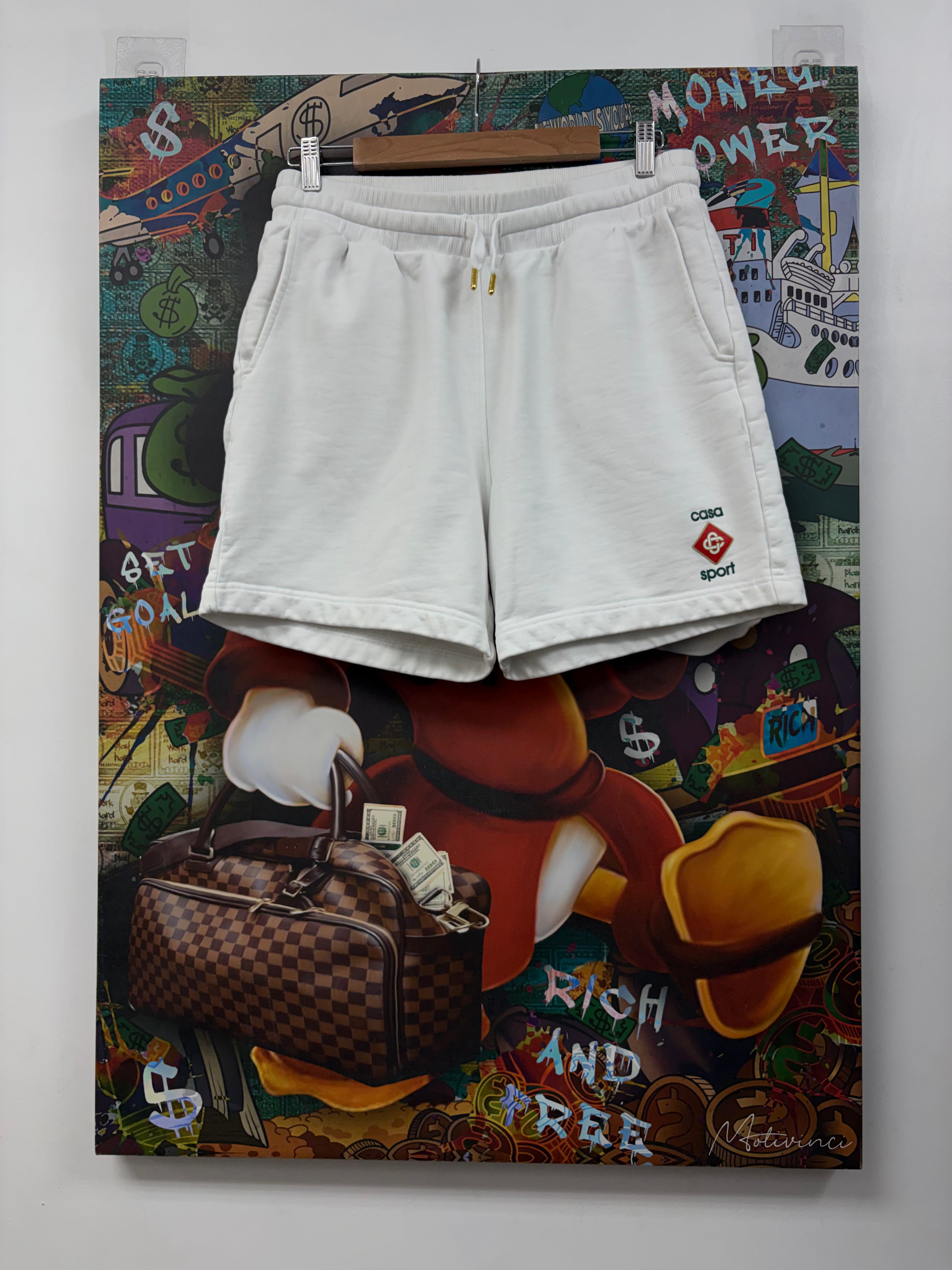Casablanca White Casa Sport Shorts
