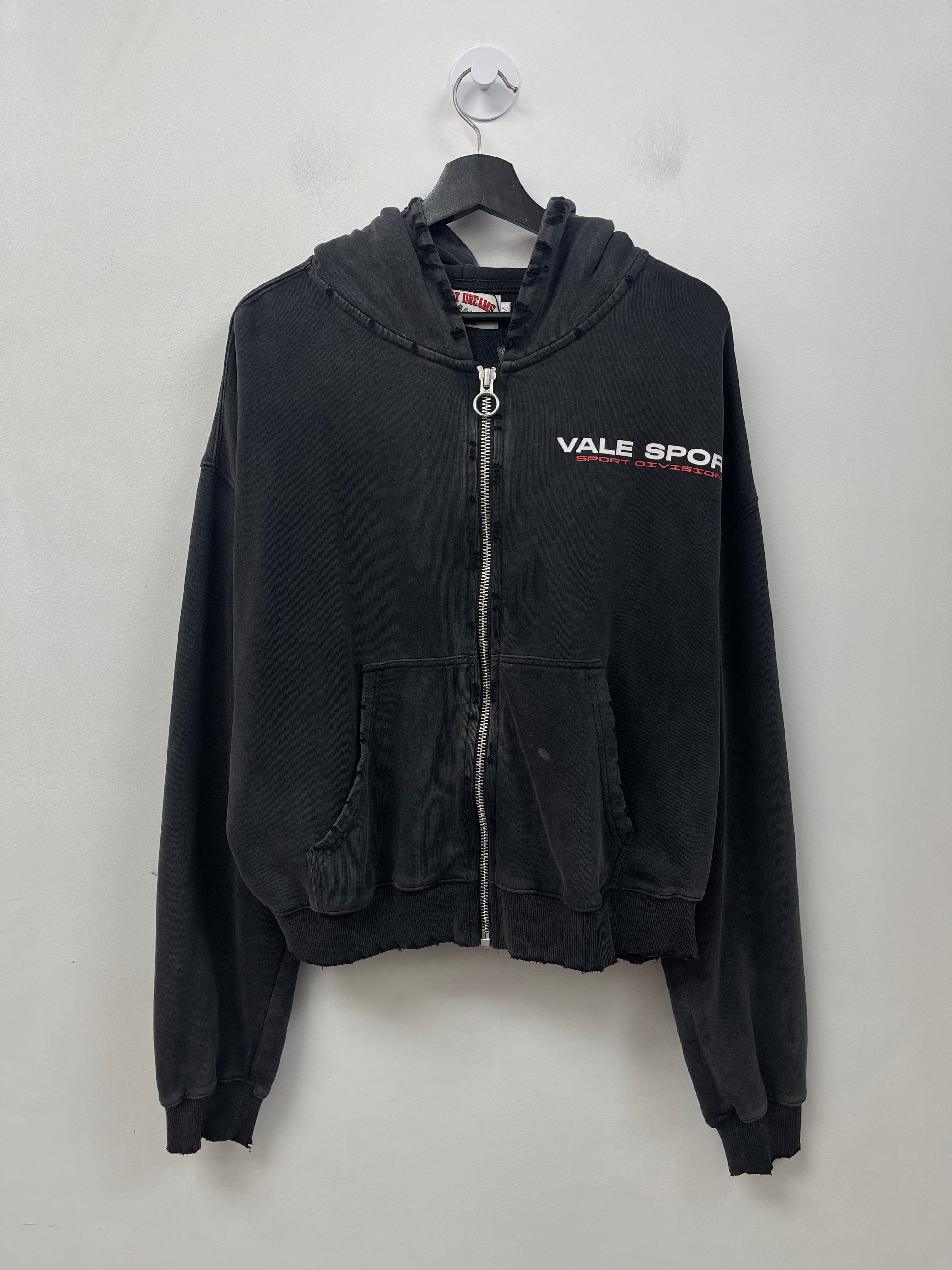 Vale Black Staple Head Zip Up