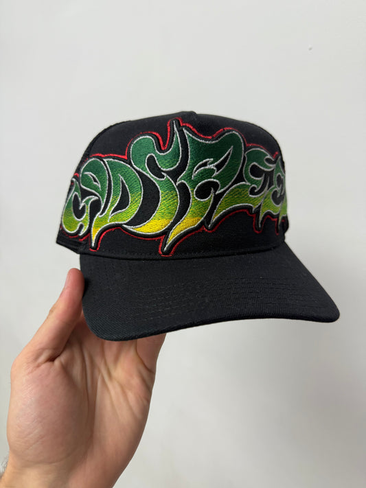 Godspeed Neo Trucker Hat Black Yellow Red