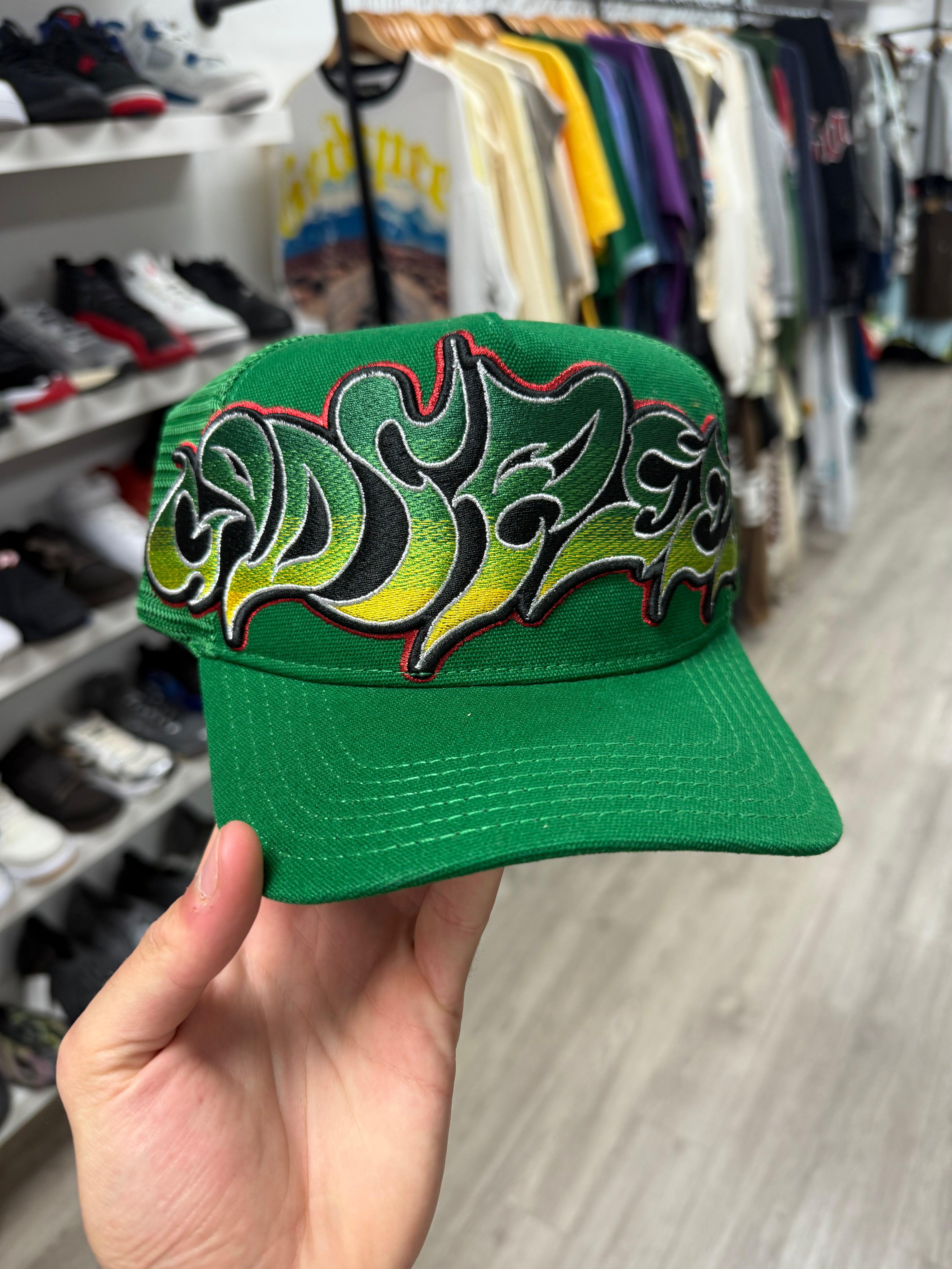 Godspeed Neo Trucker Hat Green Yellow Red