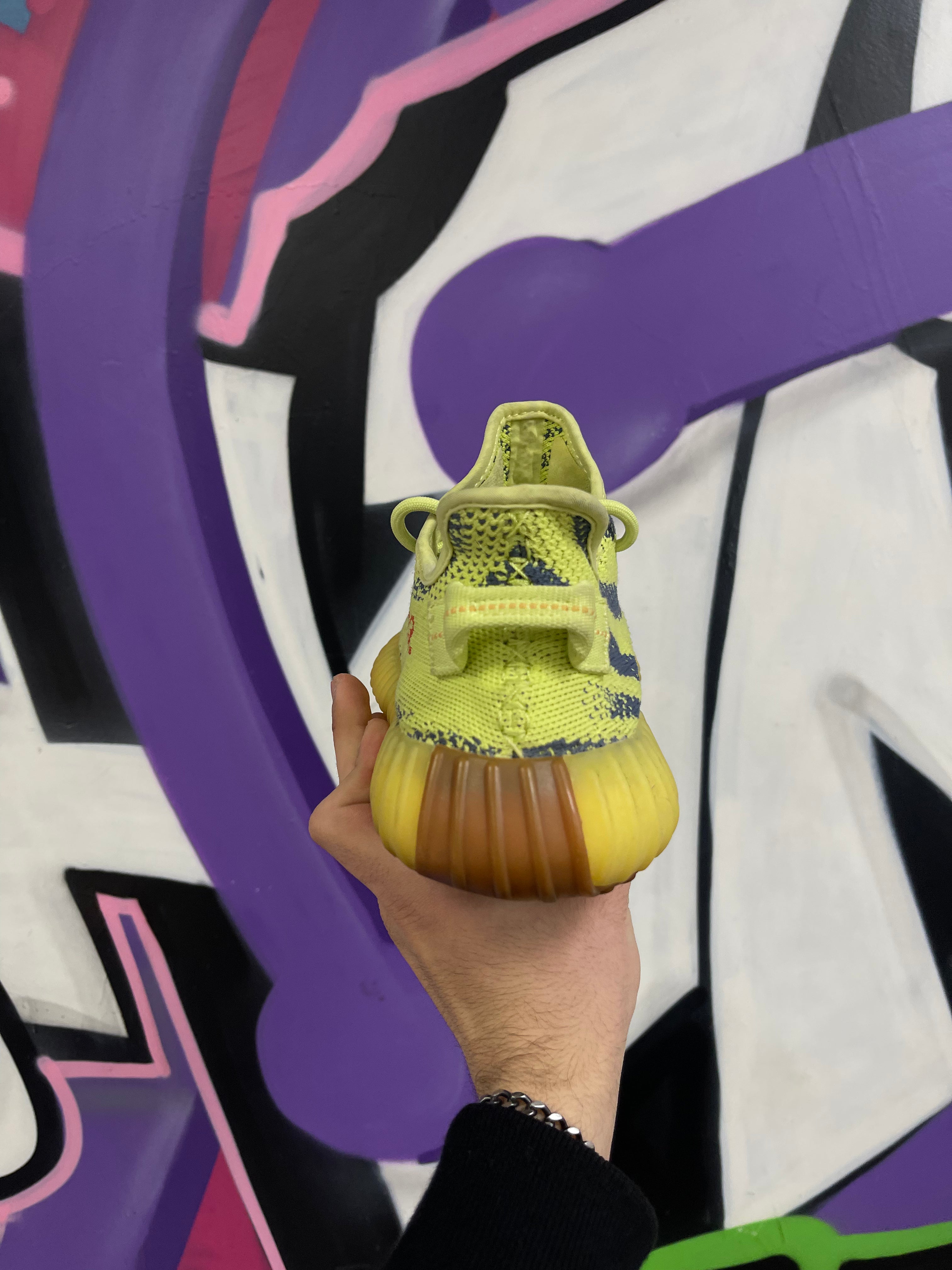 YZY 350 Semi Frozen Yellow Sneakers