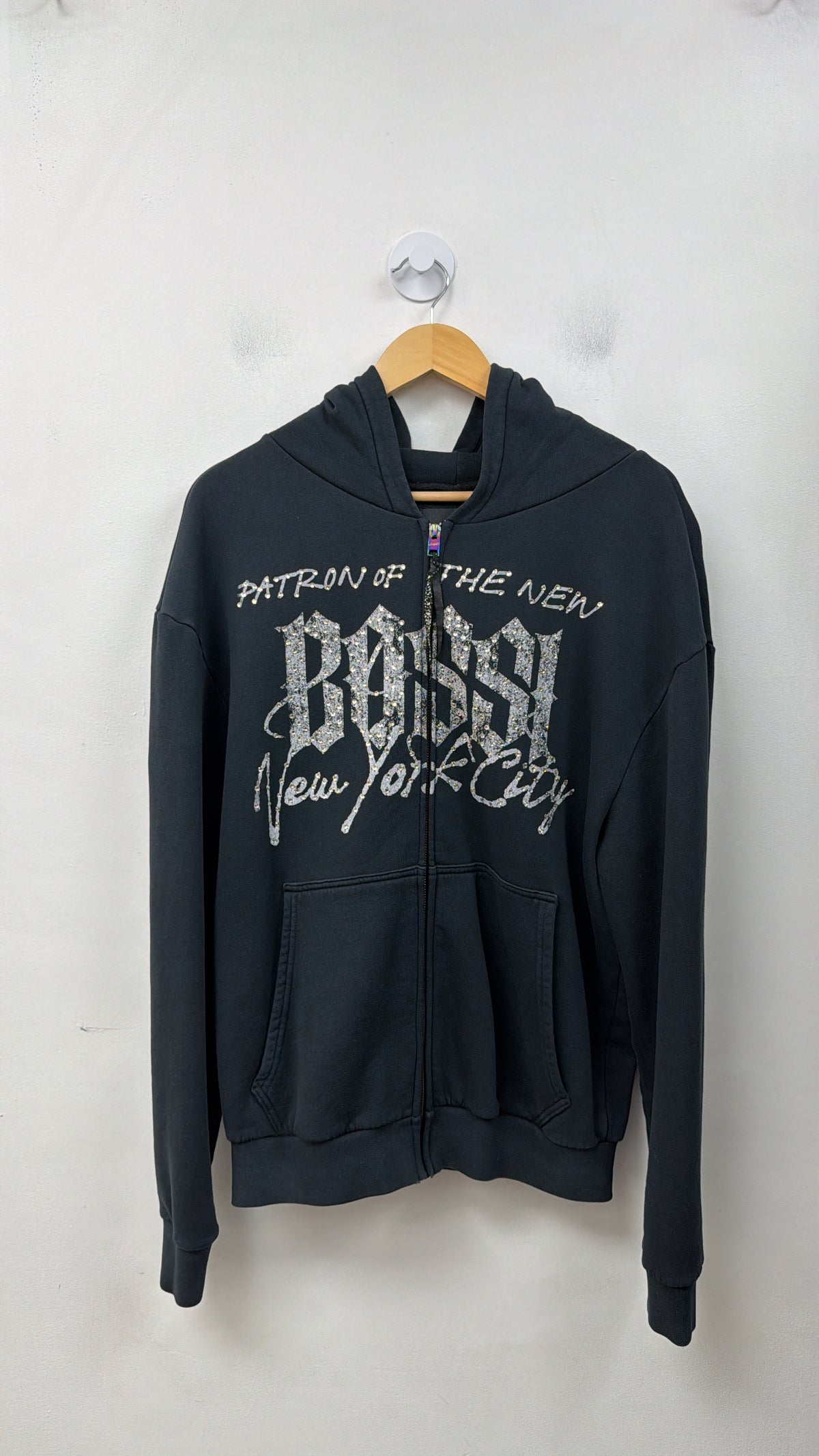Bossi x Patron of the New Rhinestone Zip Up