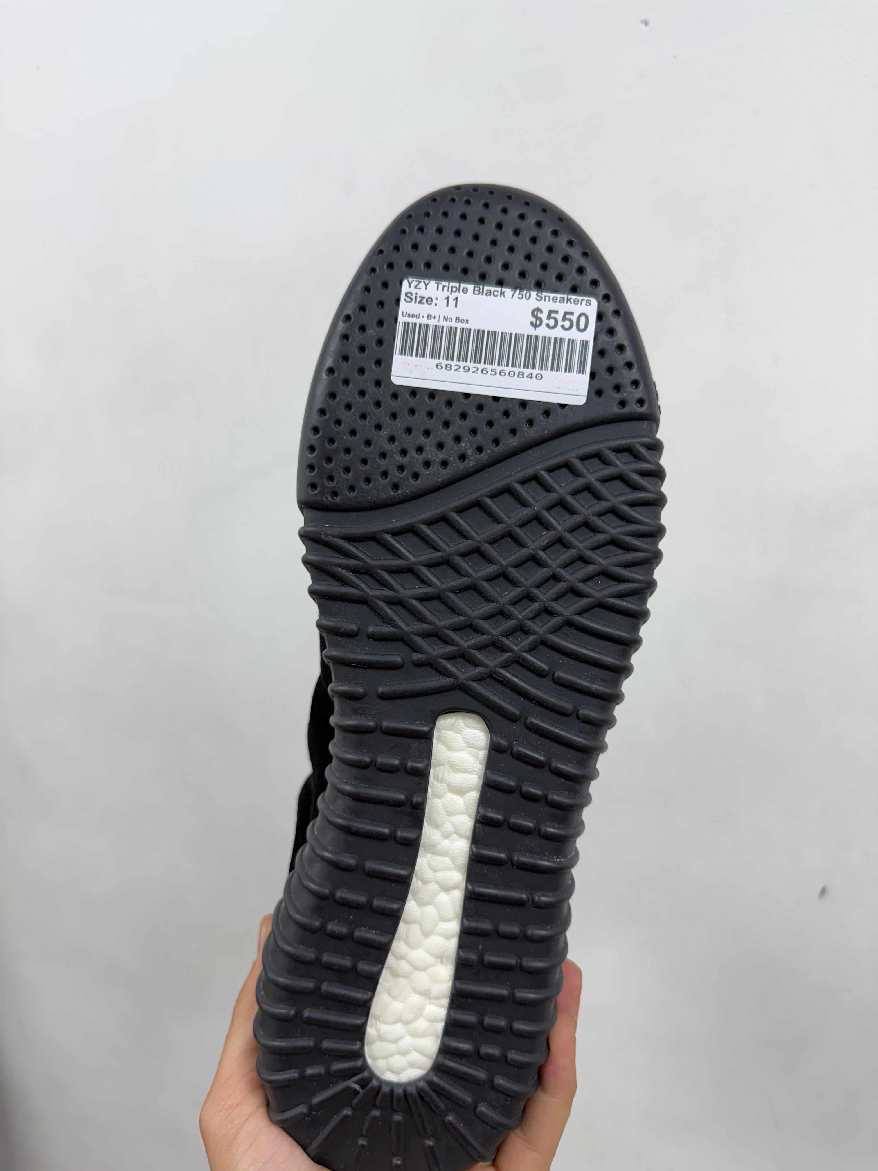 YZY Triple Black 750 Sneakers