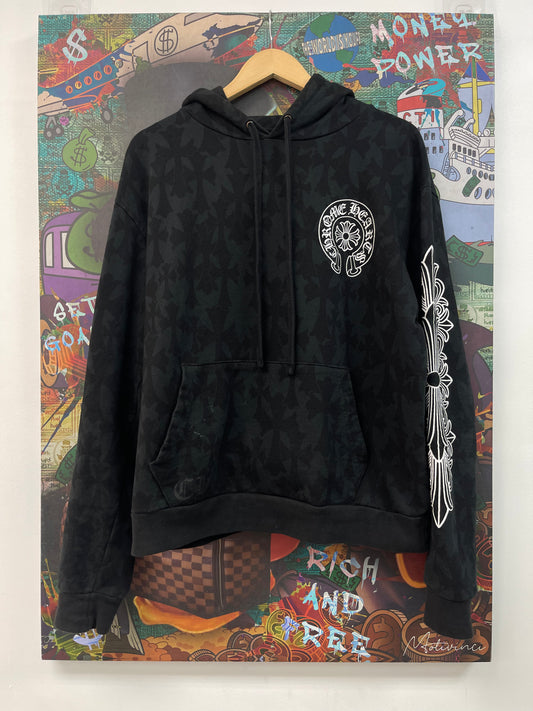 Chrome Hearts Black Cemetery Pullover Hoodie