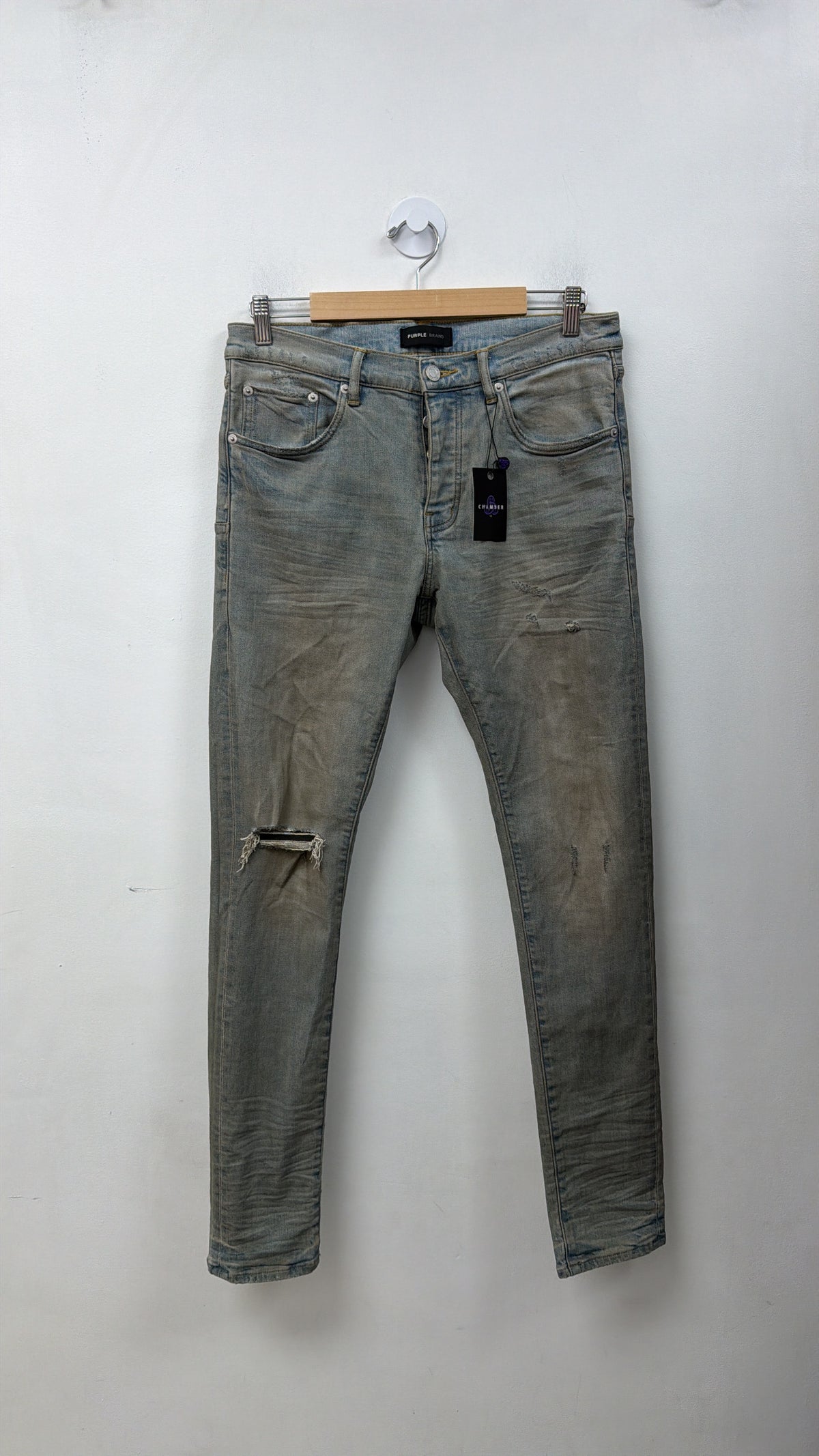 Purple Brand Vintage Wash Waxed Jeans