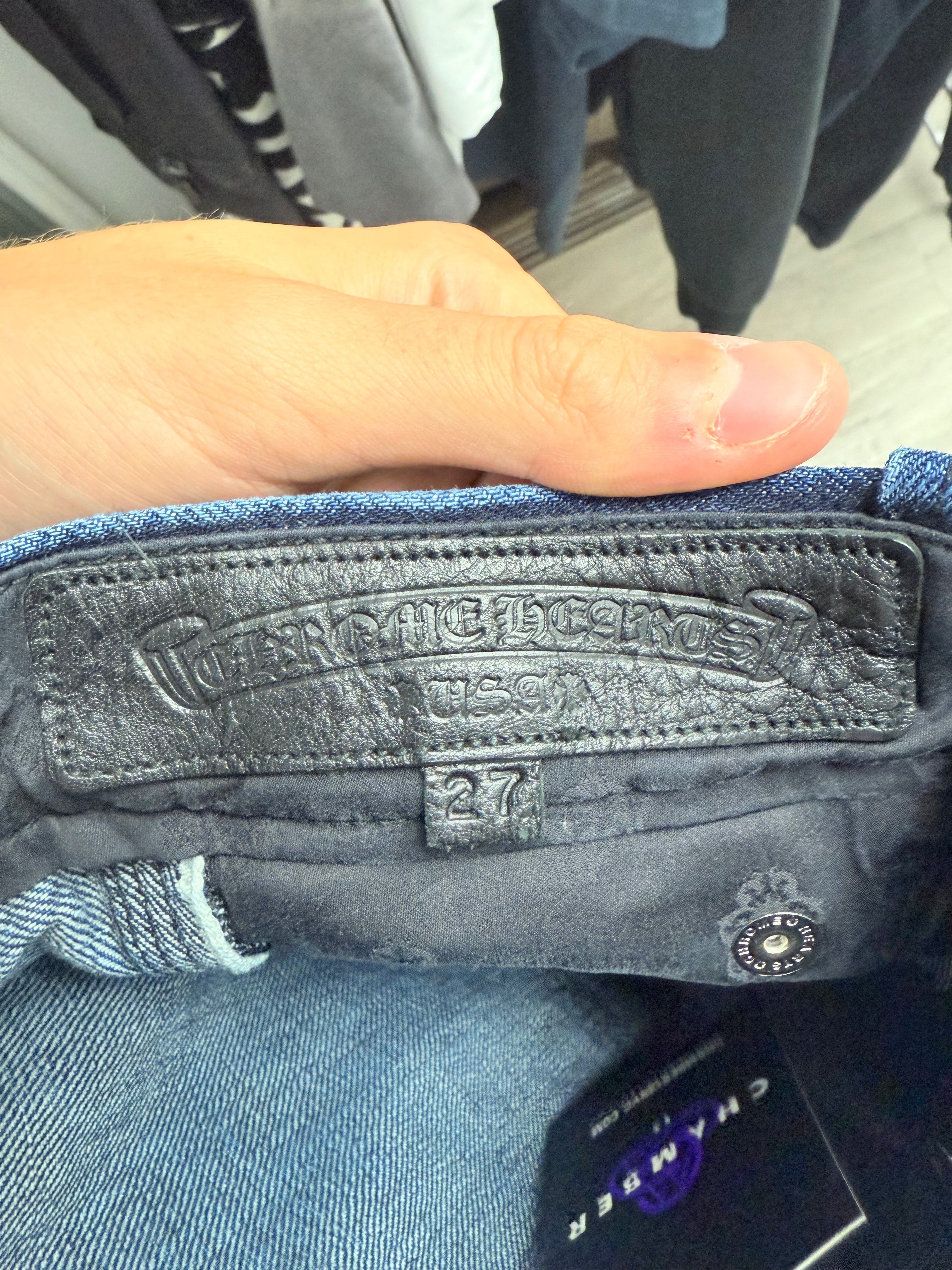 Chrome Hearts "Indigo Blue" Carpenter Jeans