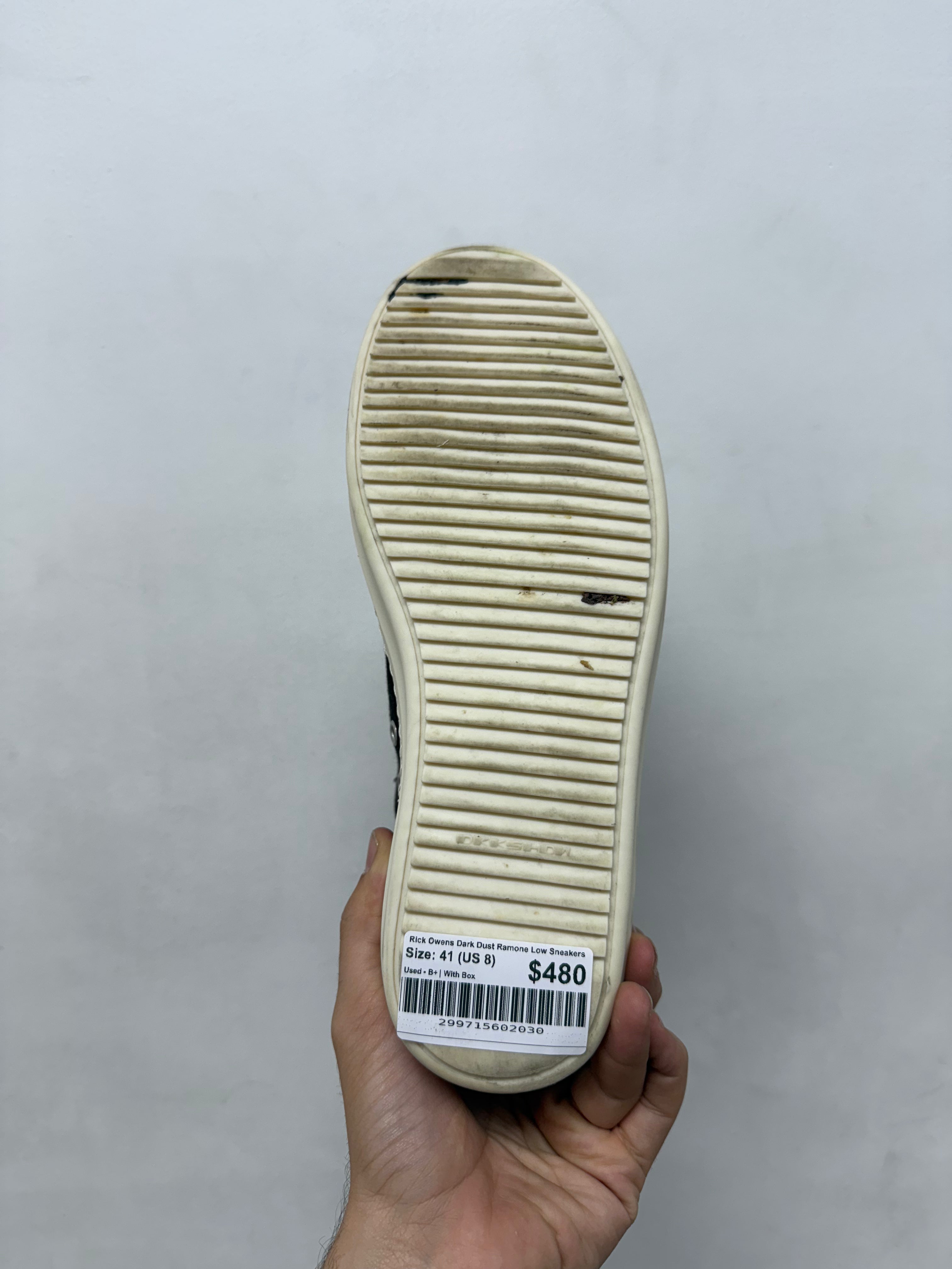 Rick Owens Dark Dust Ramone Low Sneakers