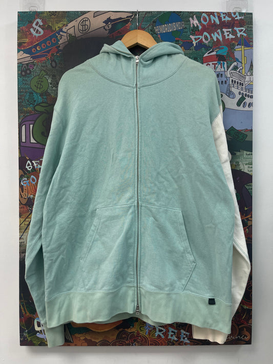 BAPE Mint White Sleeve Logo Full Zip Hoodie