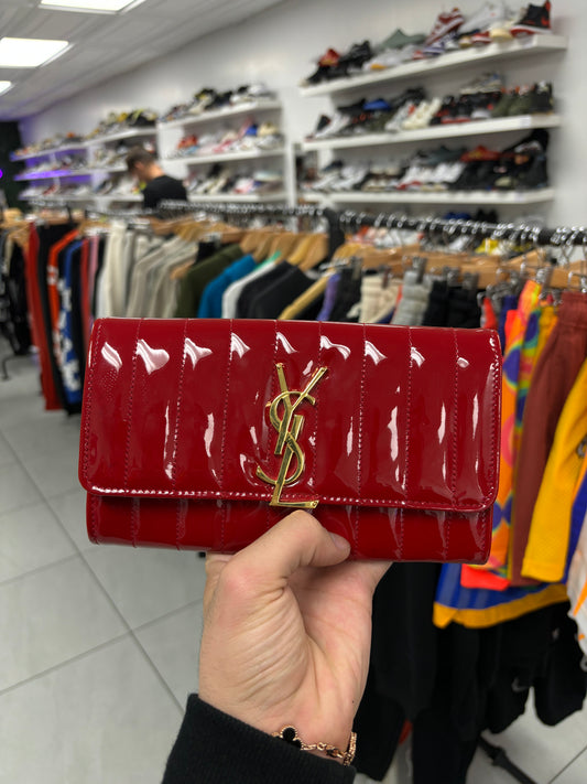 YSL Wallet Red Pre Owned