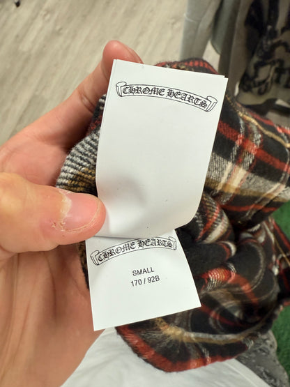 Chrome Hearts "Work Dog" Flannel Button Down Shirt