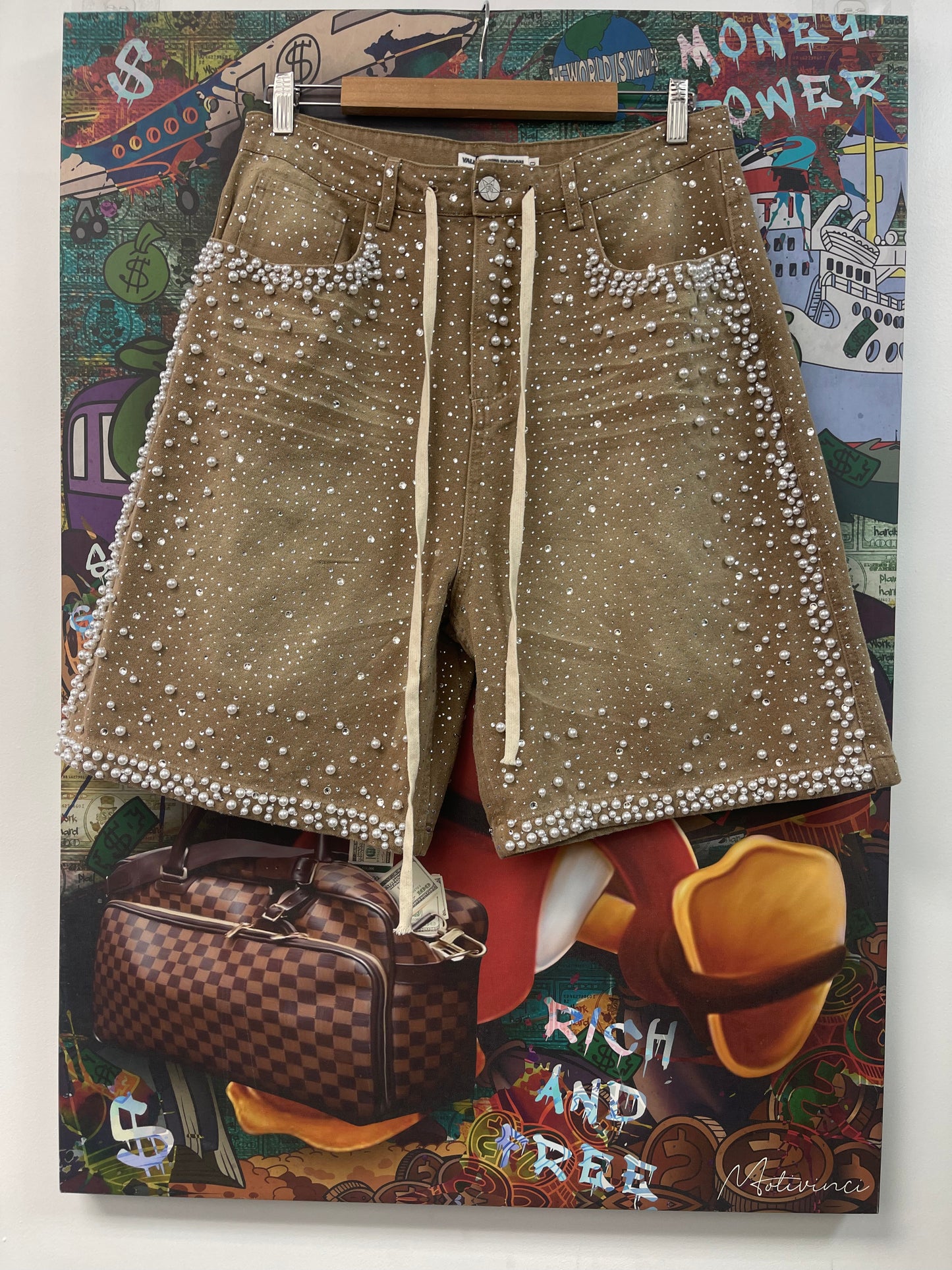 Vale Khaki Rainstorm Shorts