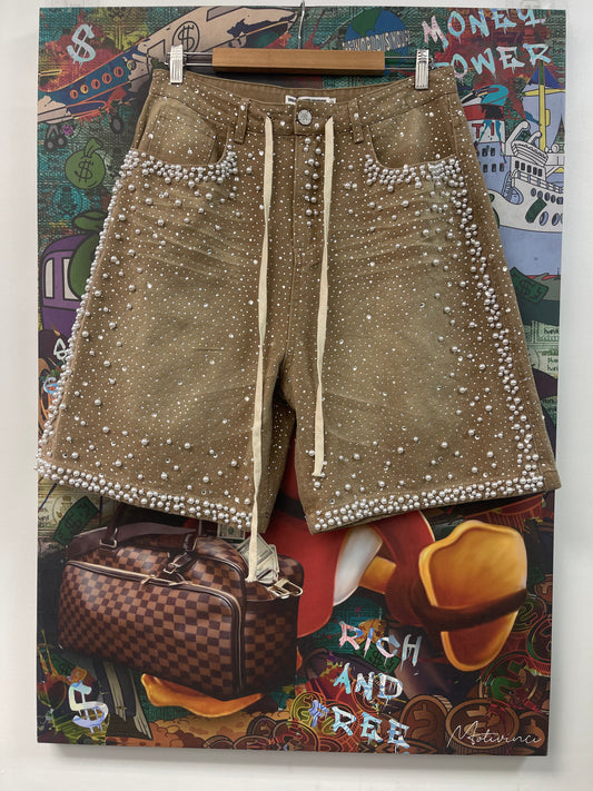 Vale Khaki Rainstorm Shorts