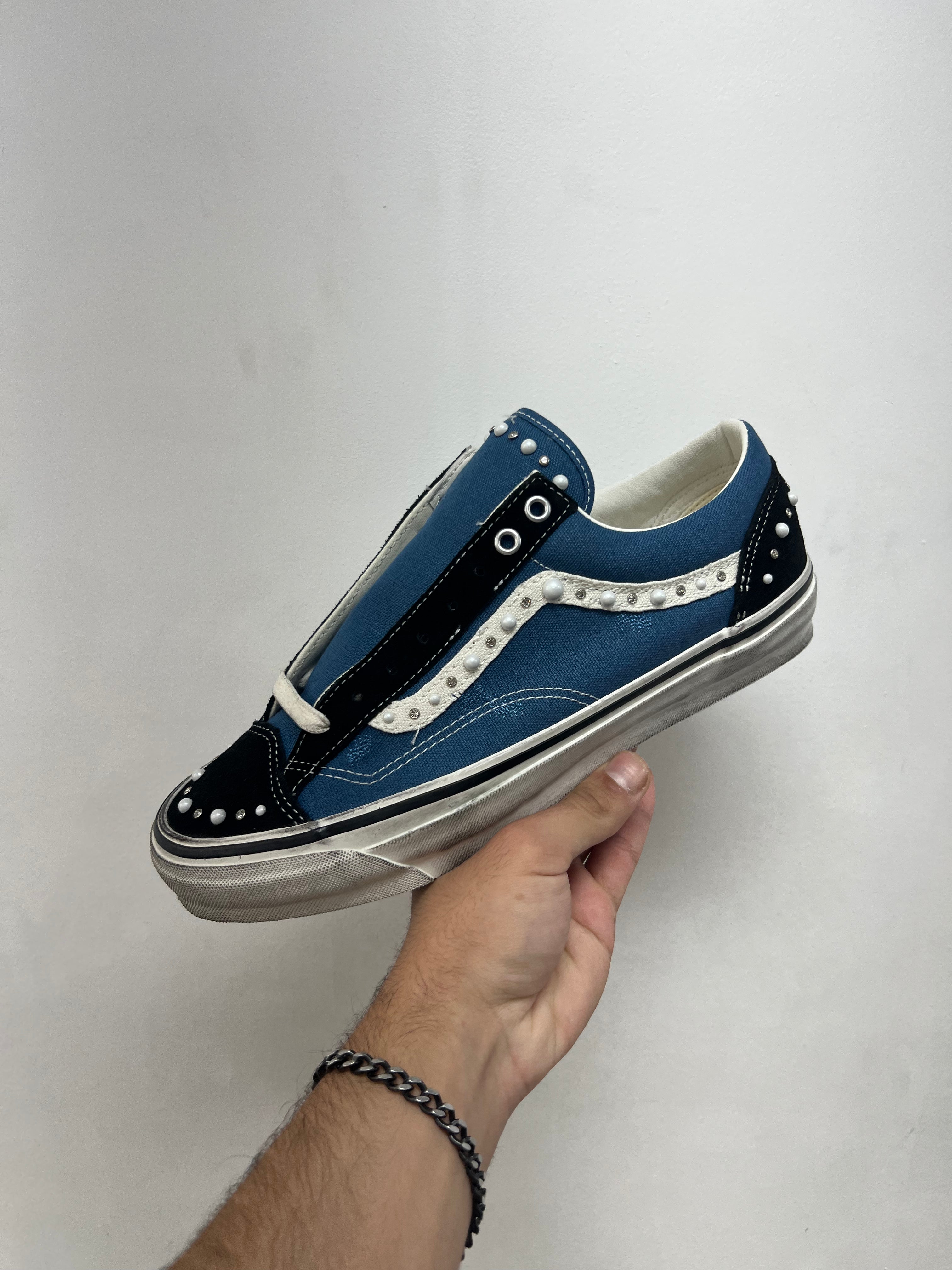 Vans Blue Pearlized Sneakers