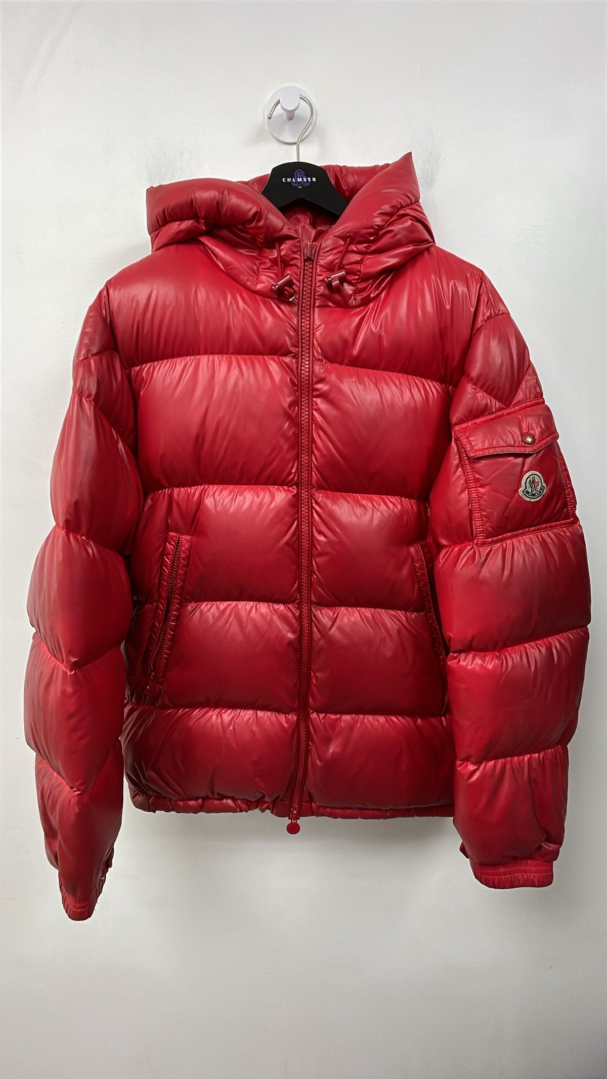 Moncler Red Maya (FLAWED) Puffer Jacket
