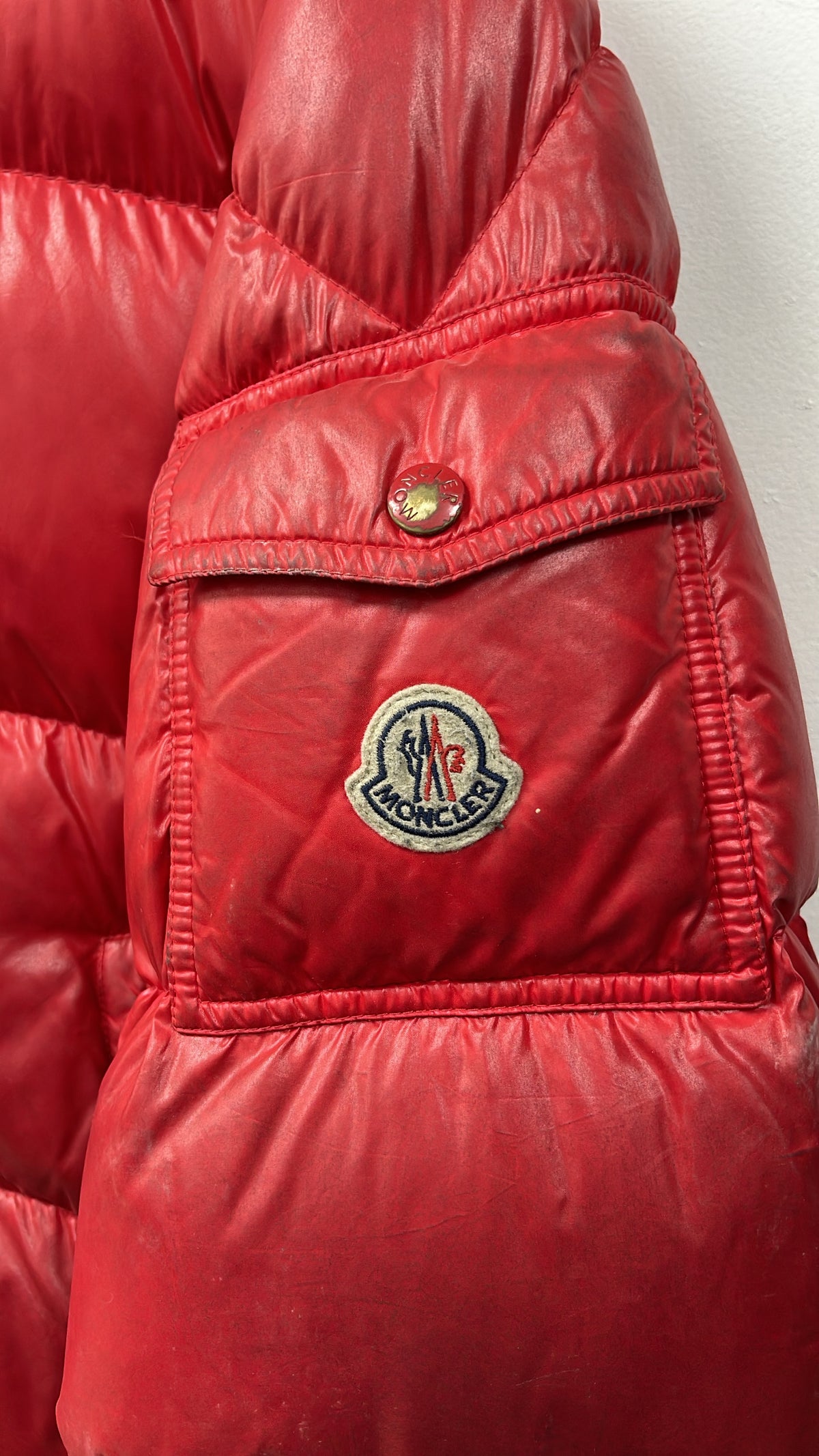 Moncler Red Maya (FLAWED) Puffer Jacket
