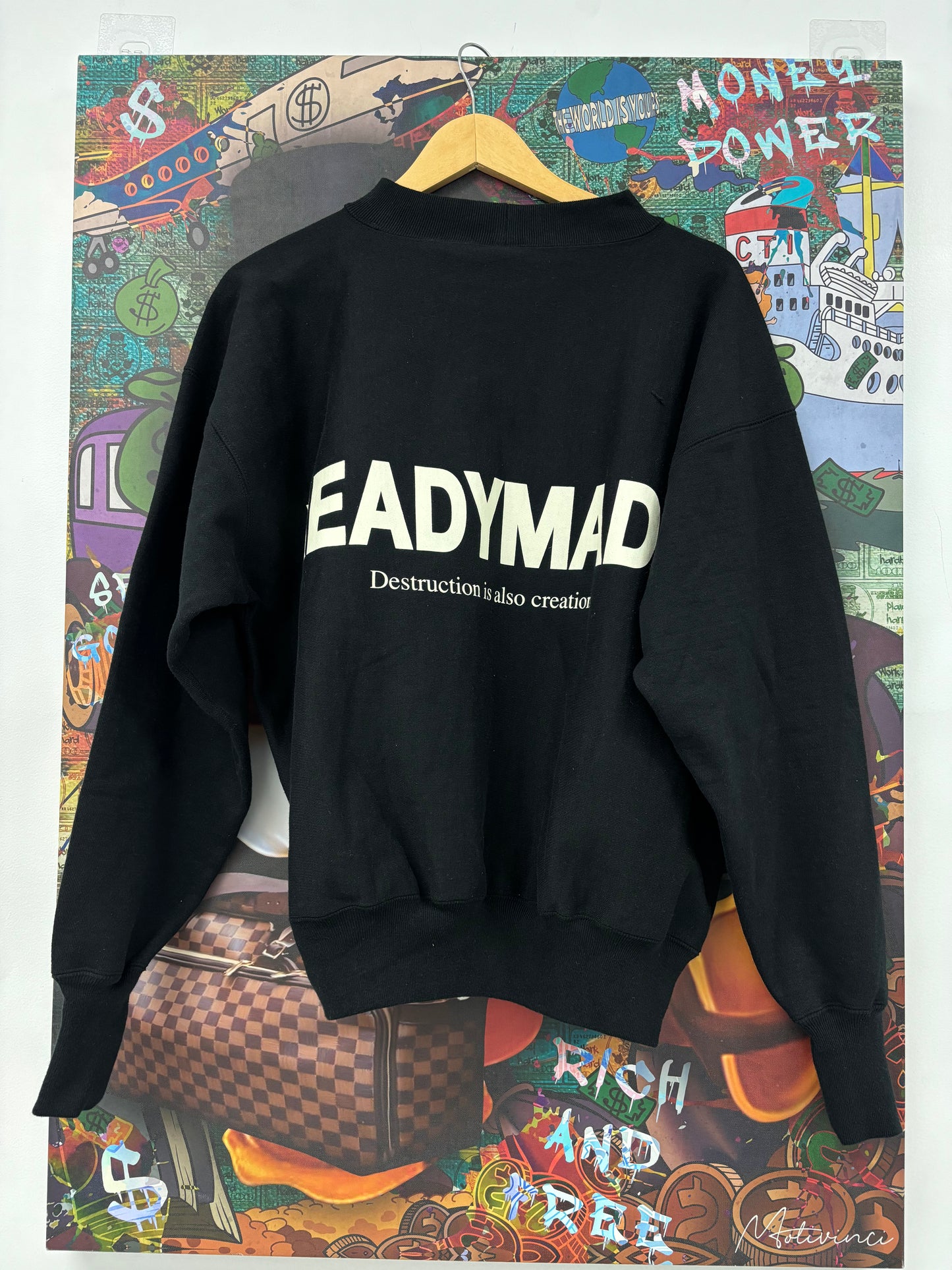 Ready Made Crewneck Black New Small With Tags