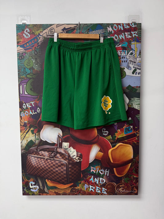 Eric Emanuel Green Apple Yellow Shorts