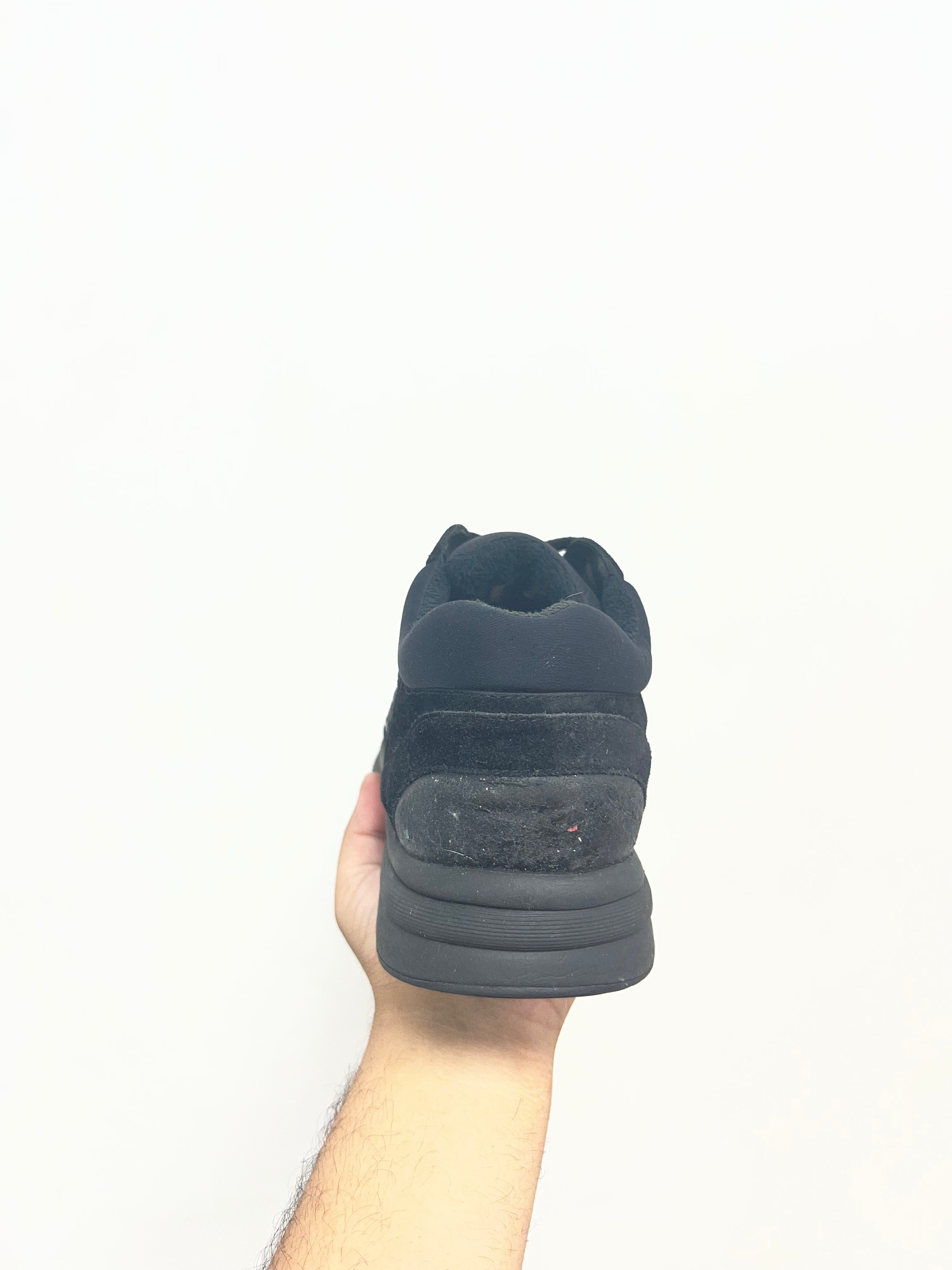 Chanel Black CC Logo Runner Sneakers