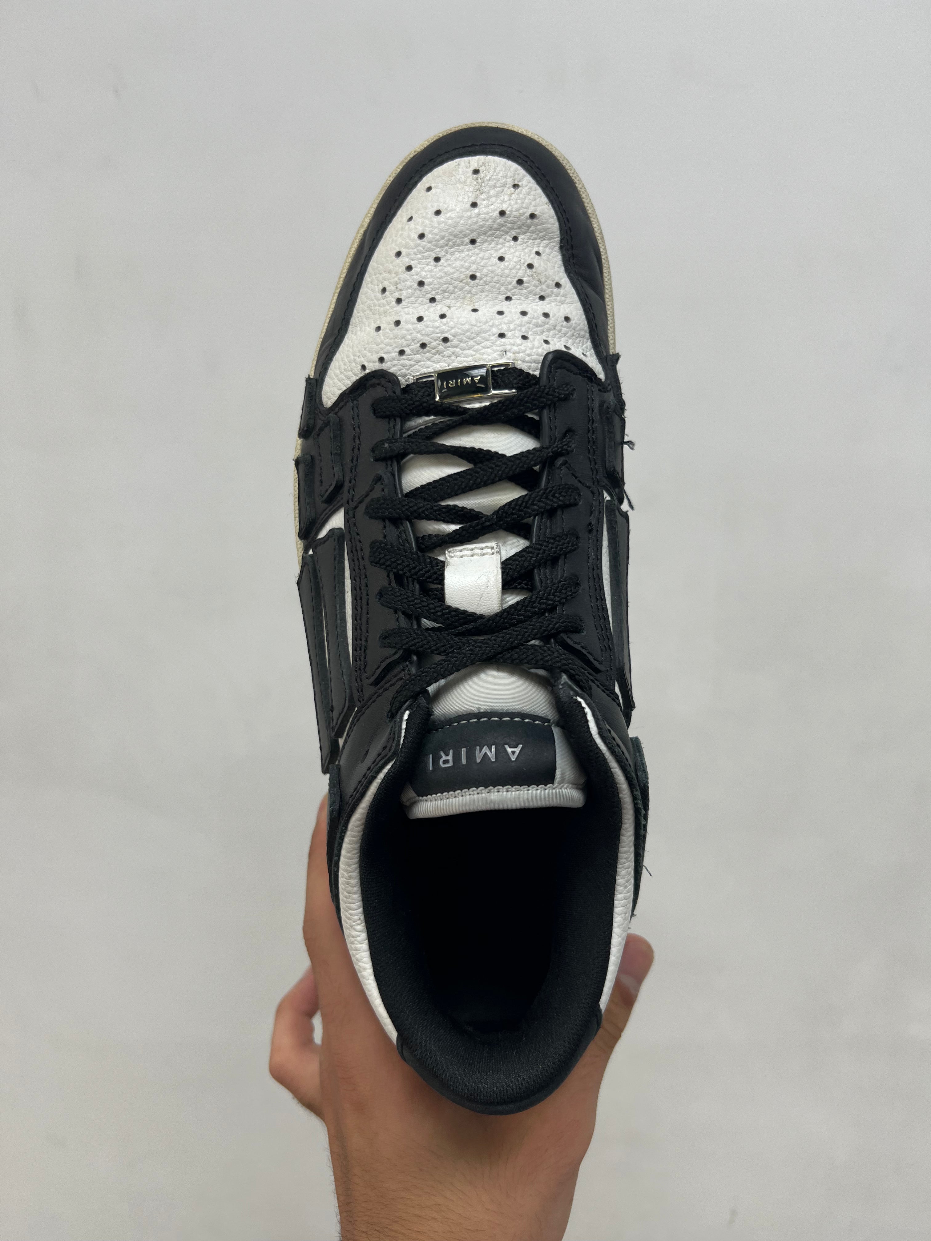 Amiri Black Skel-Top Low Sneakers