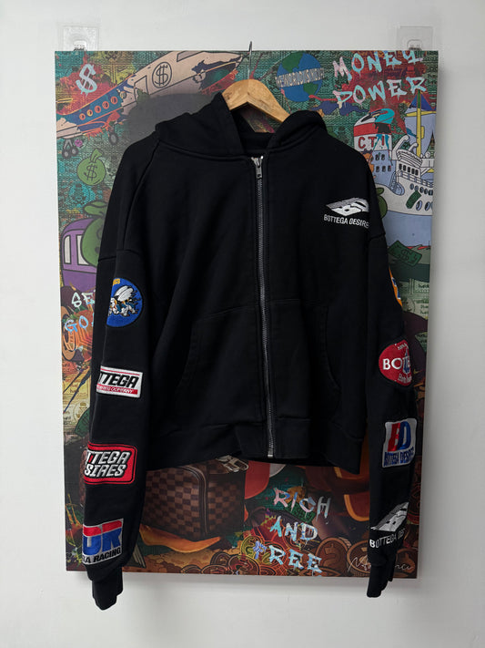 Bottega Desire Black Patch Zip Up Used