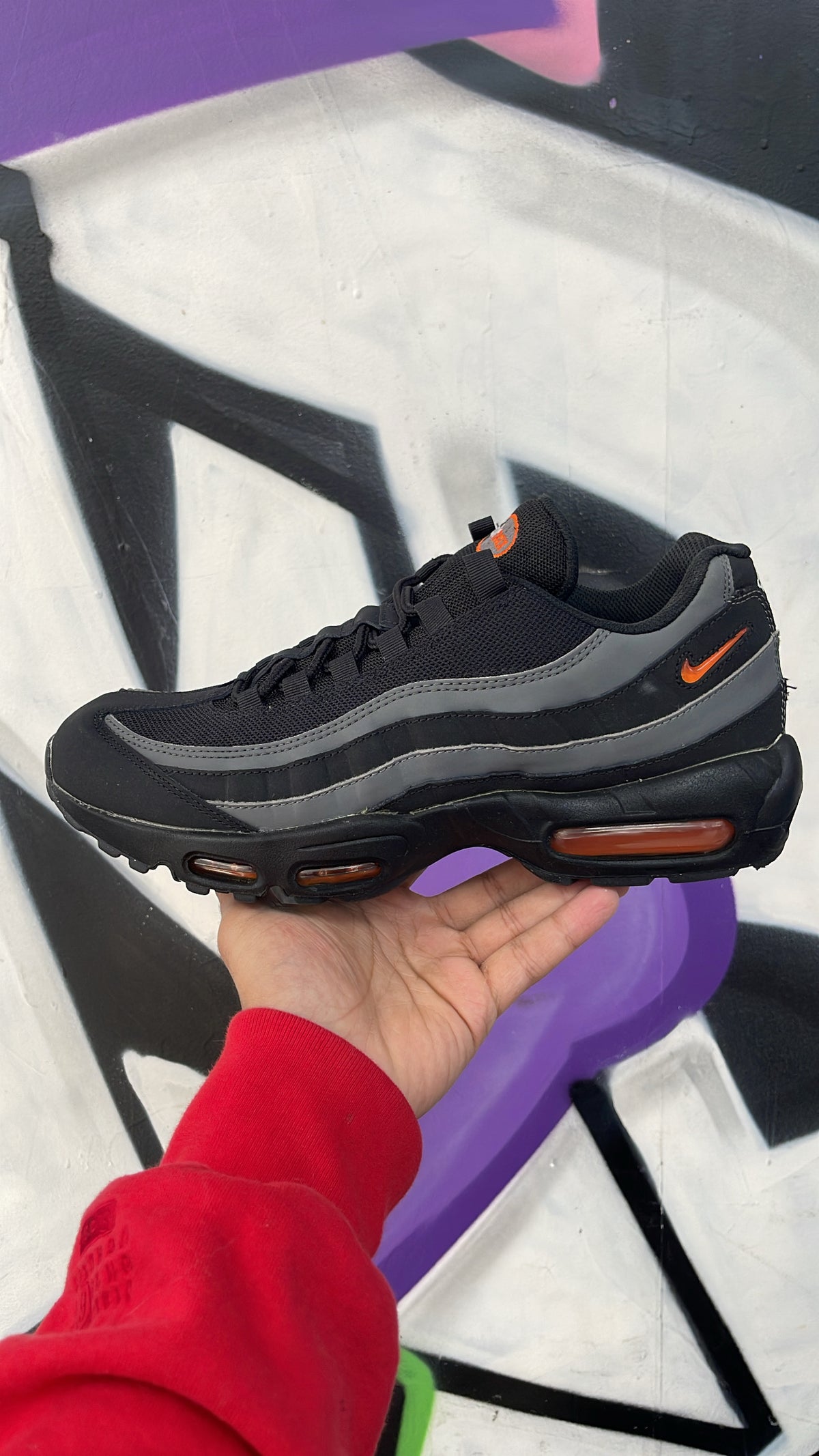 Nike AM95 Safety Orange Sneakers
