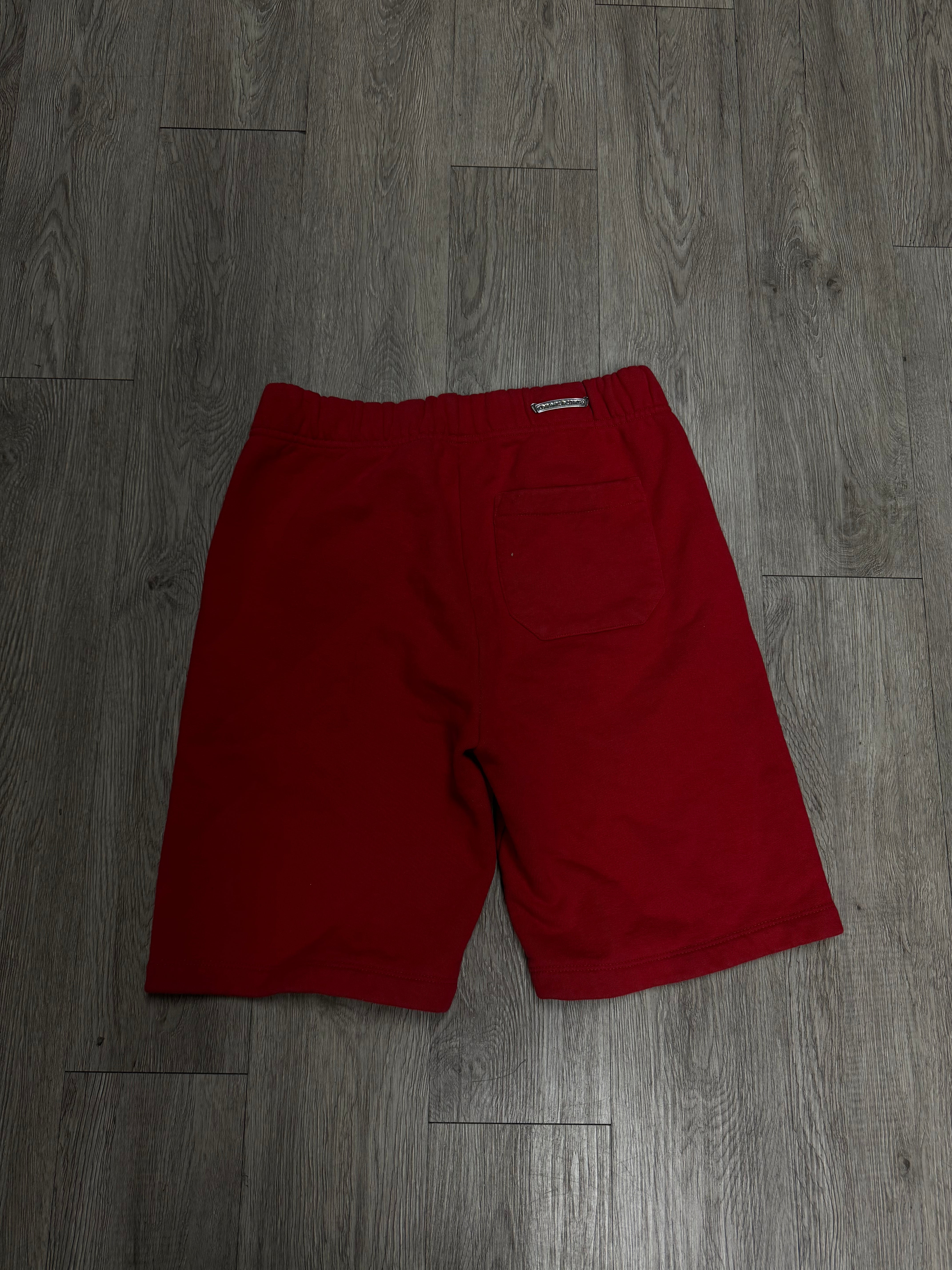 Chrome Hearts Red White King Taco Shorts