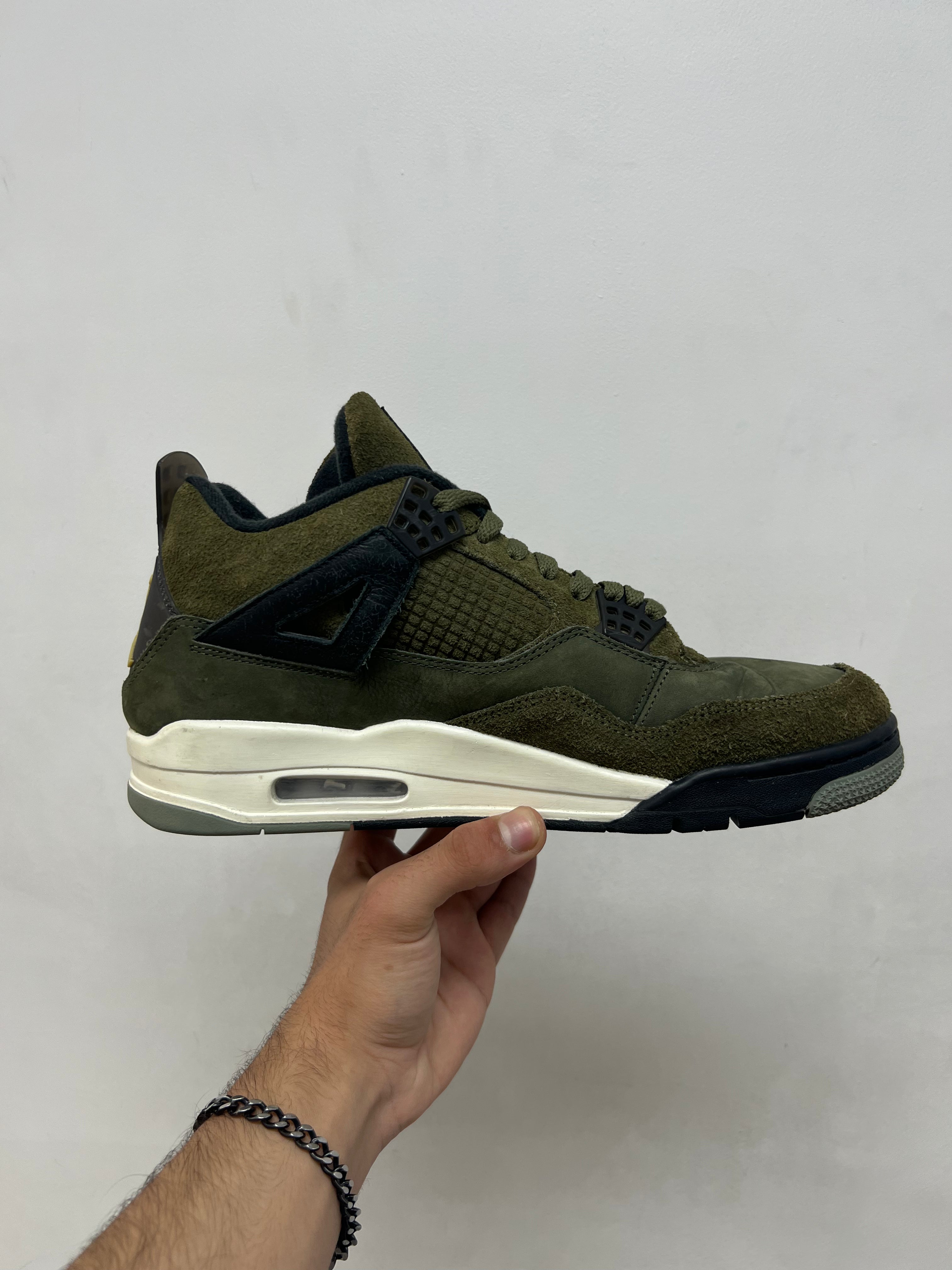 Jordan 4 Medium Olive Sneakers