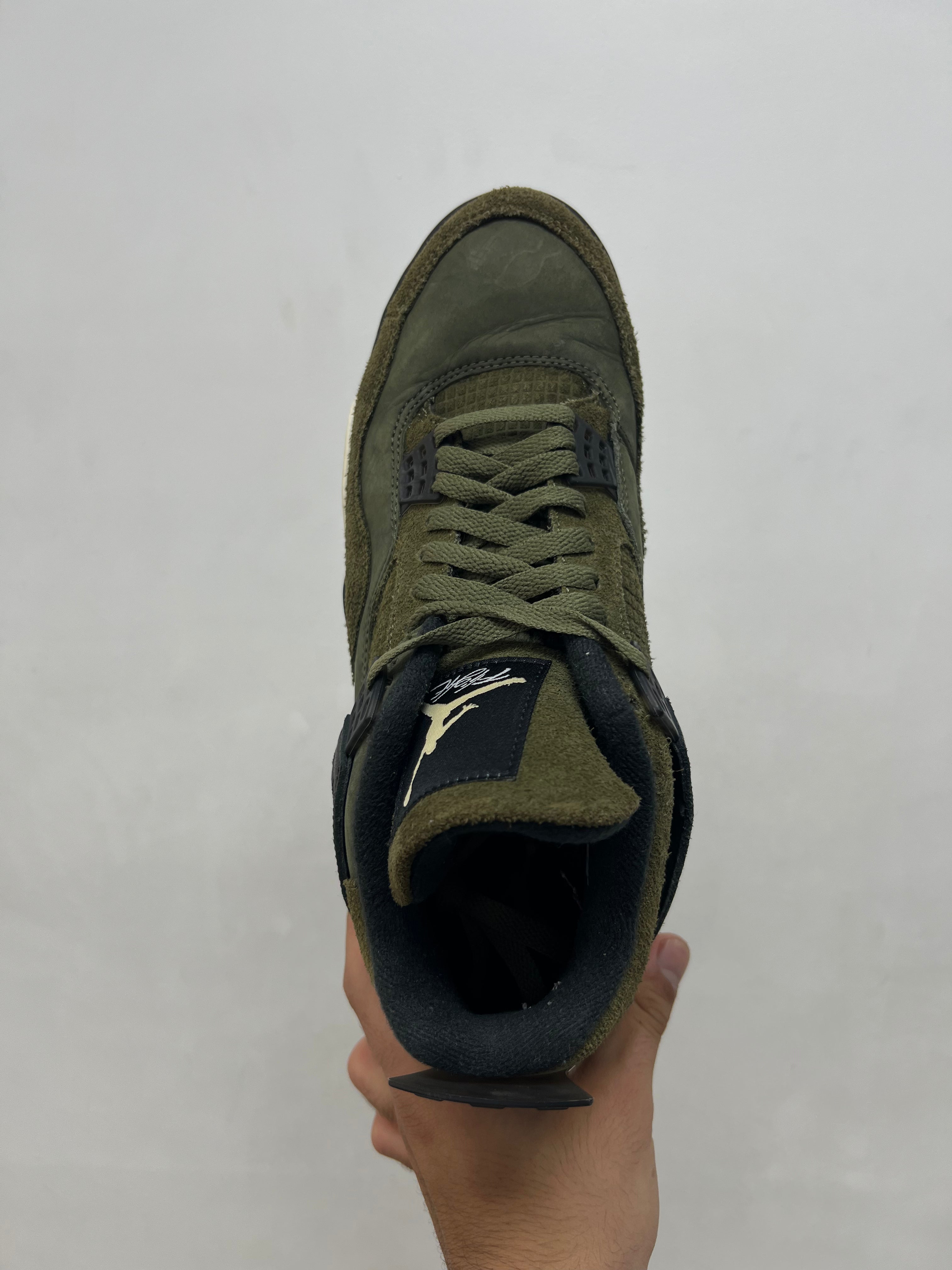 Jordan 4 Medium Olive Sneakers