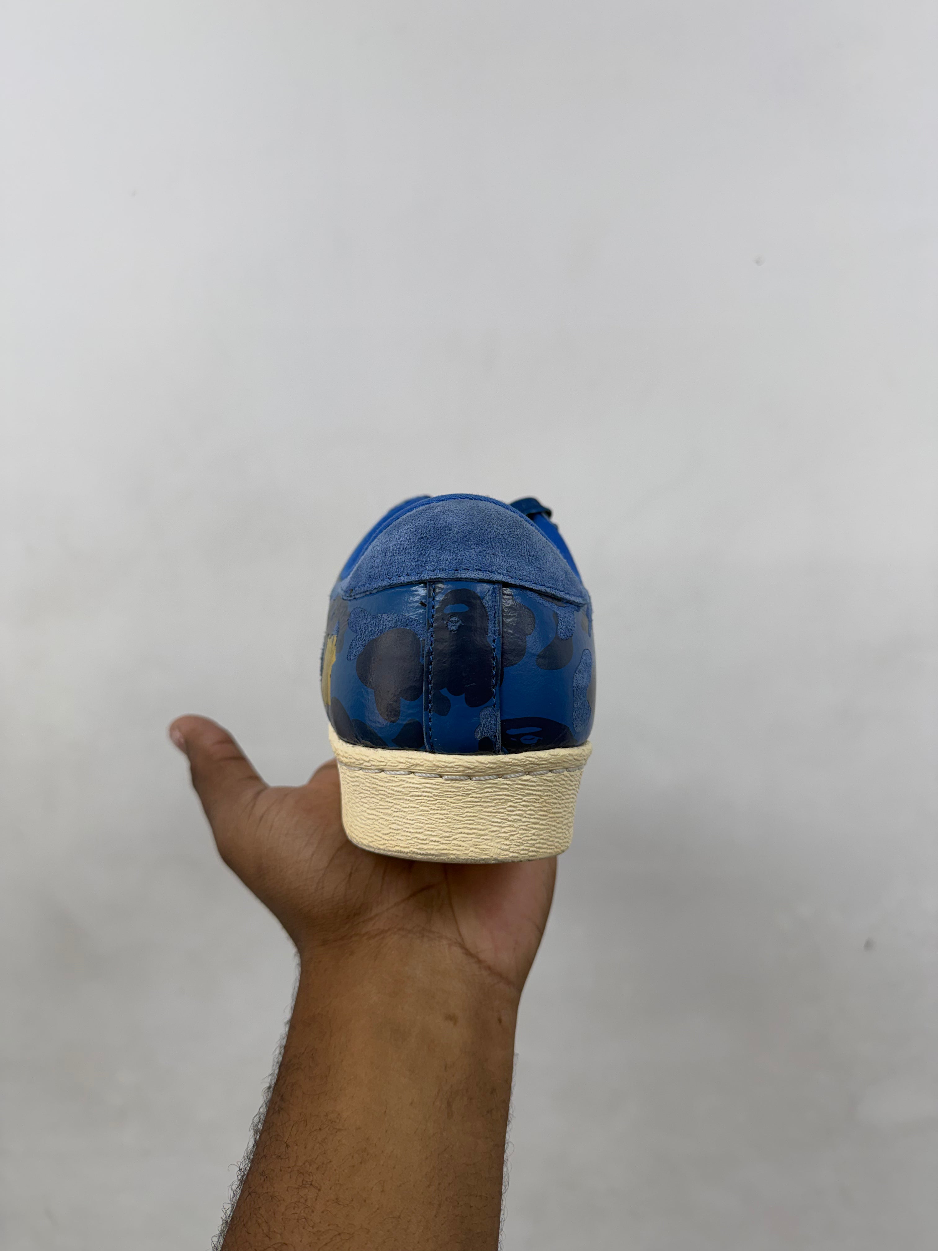 Adidas Superstar 80s UNDFTD Bape Blue Camo Sneakers