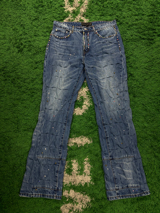 WDW Studded Denim Dark Wash New 34 N/A