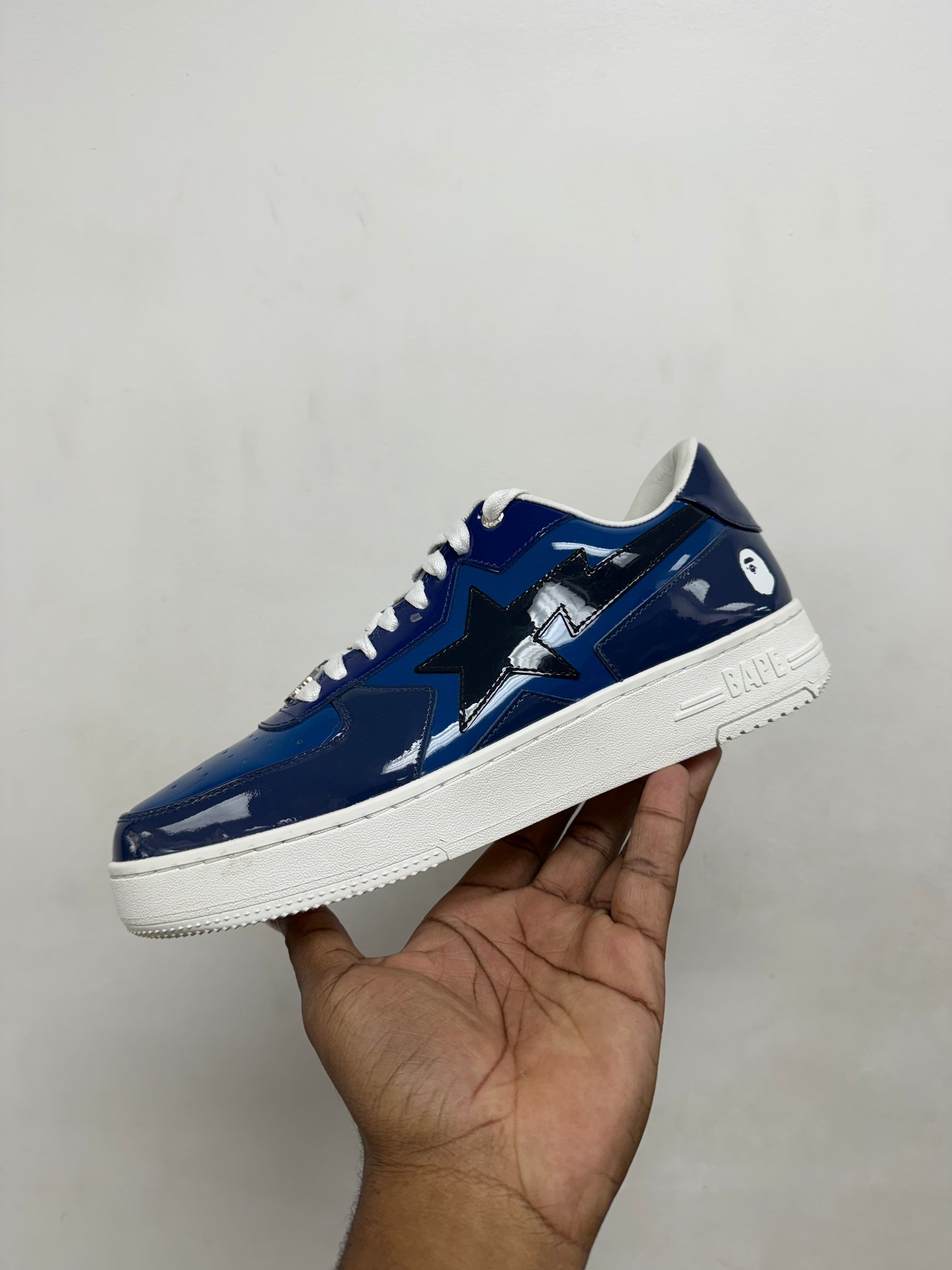 BAPE Navy Bapesta Sneakers