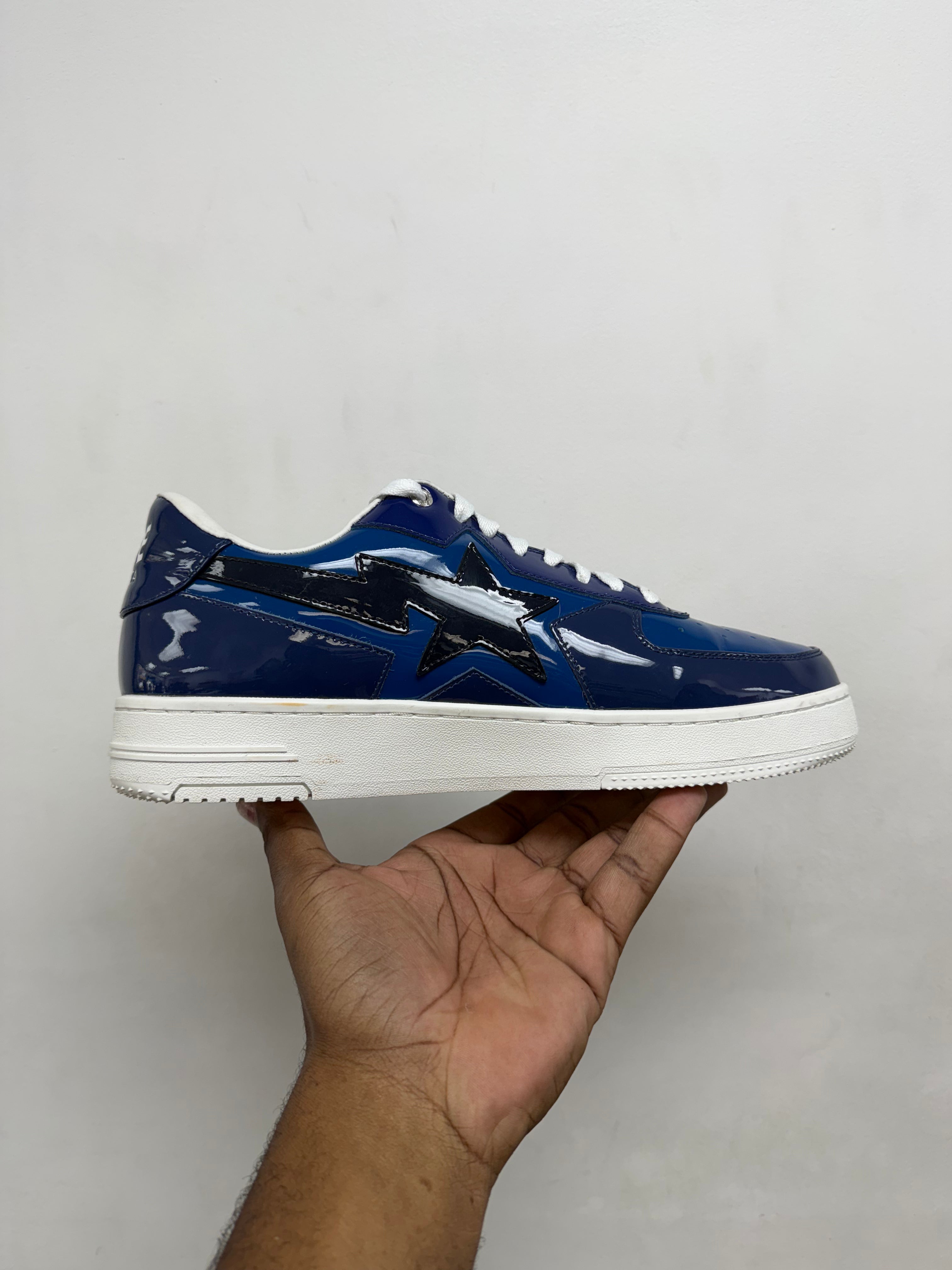 BAPE Navy Bapesta Sneakers