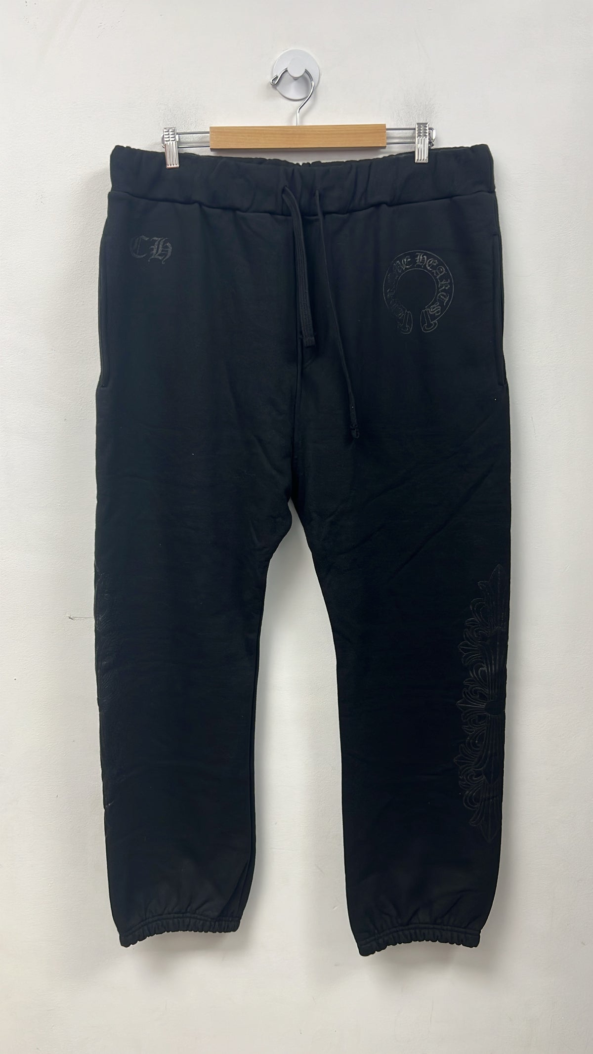 Chrome Hearts Black Black Floral Horseshoe Online Sweats