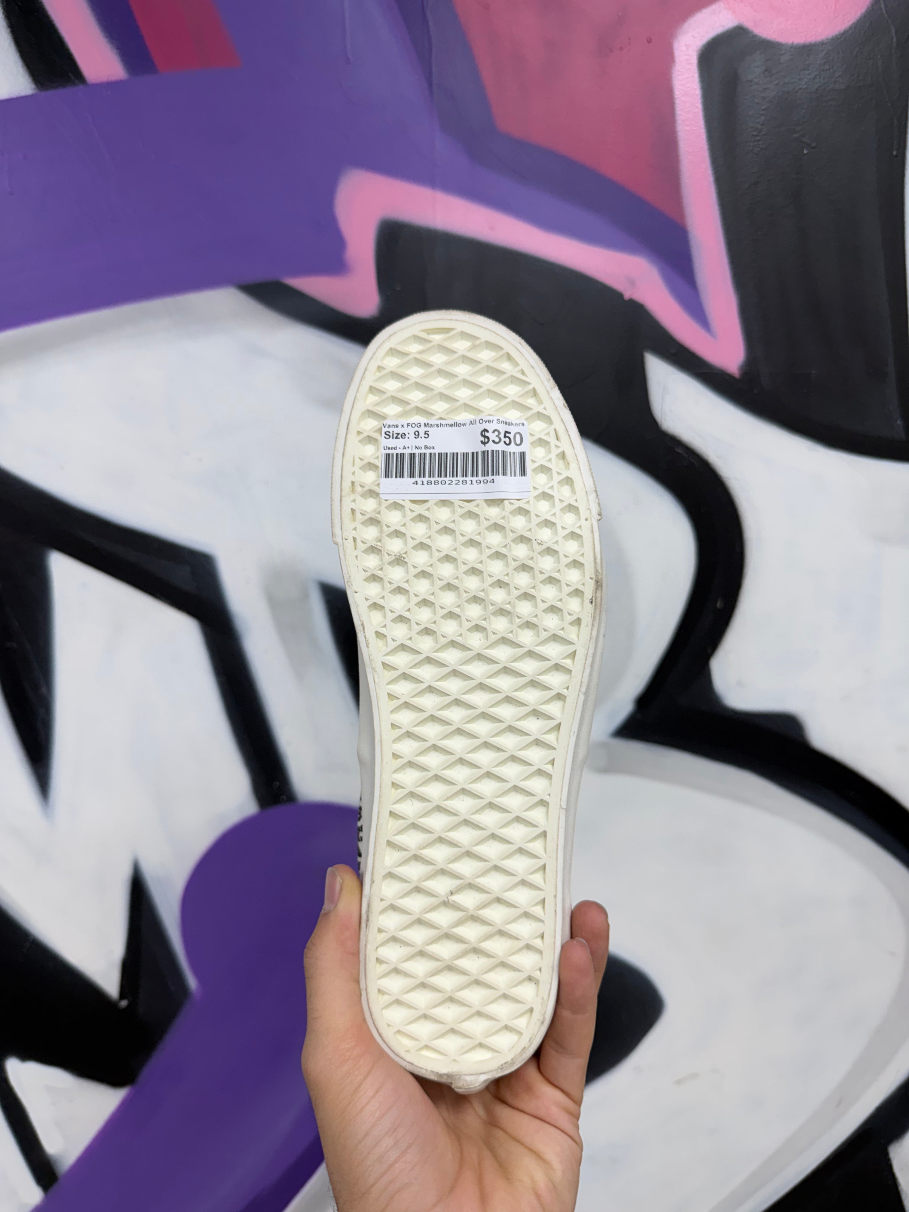 Vans x FOG Marshmellow All Over Sneakers