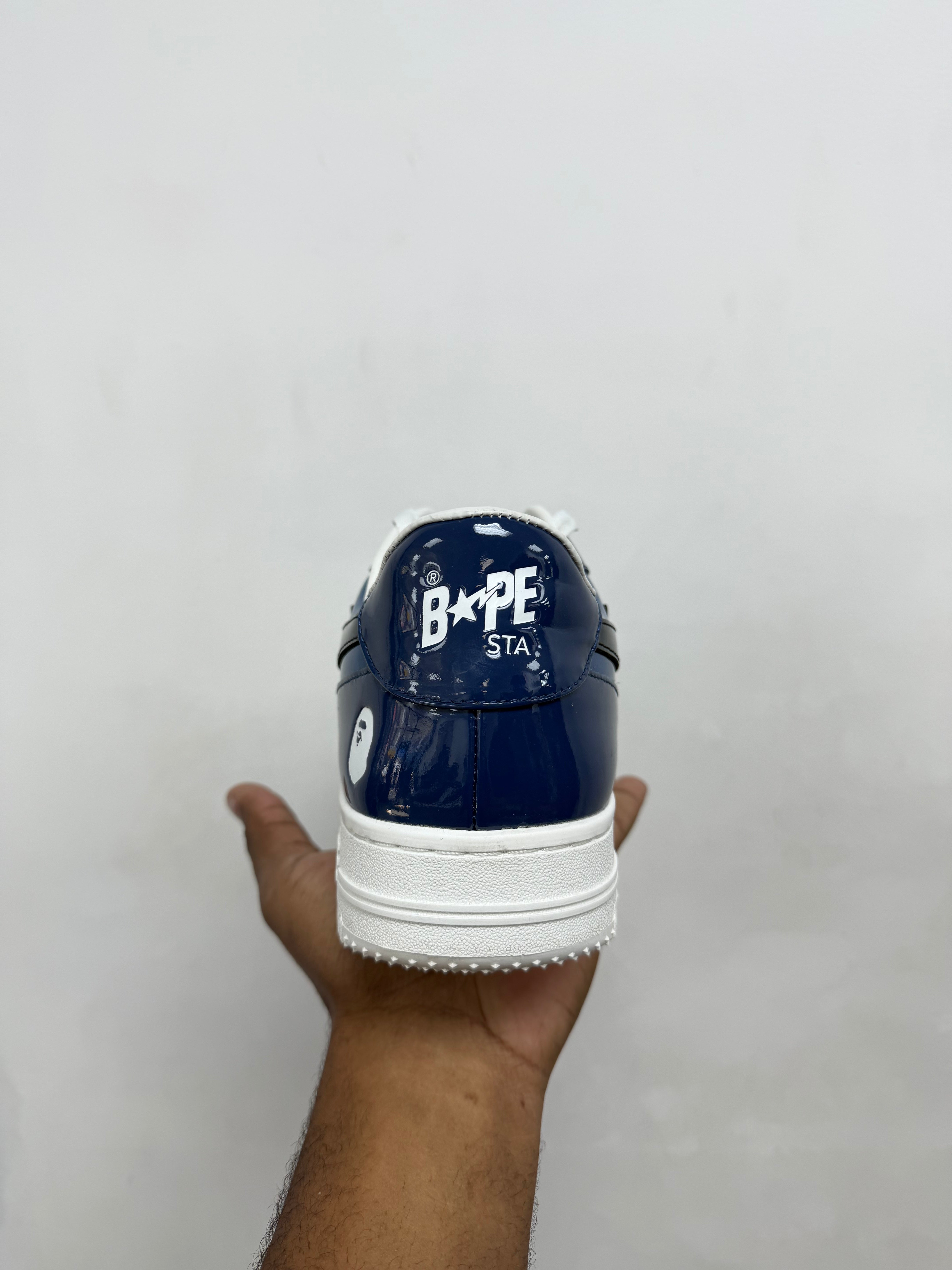 BAPE Navy Bapesta Sneakers