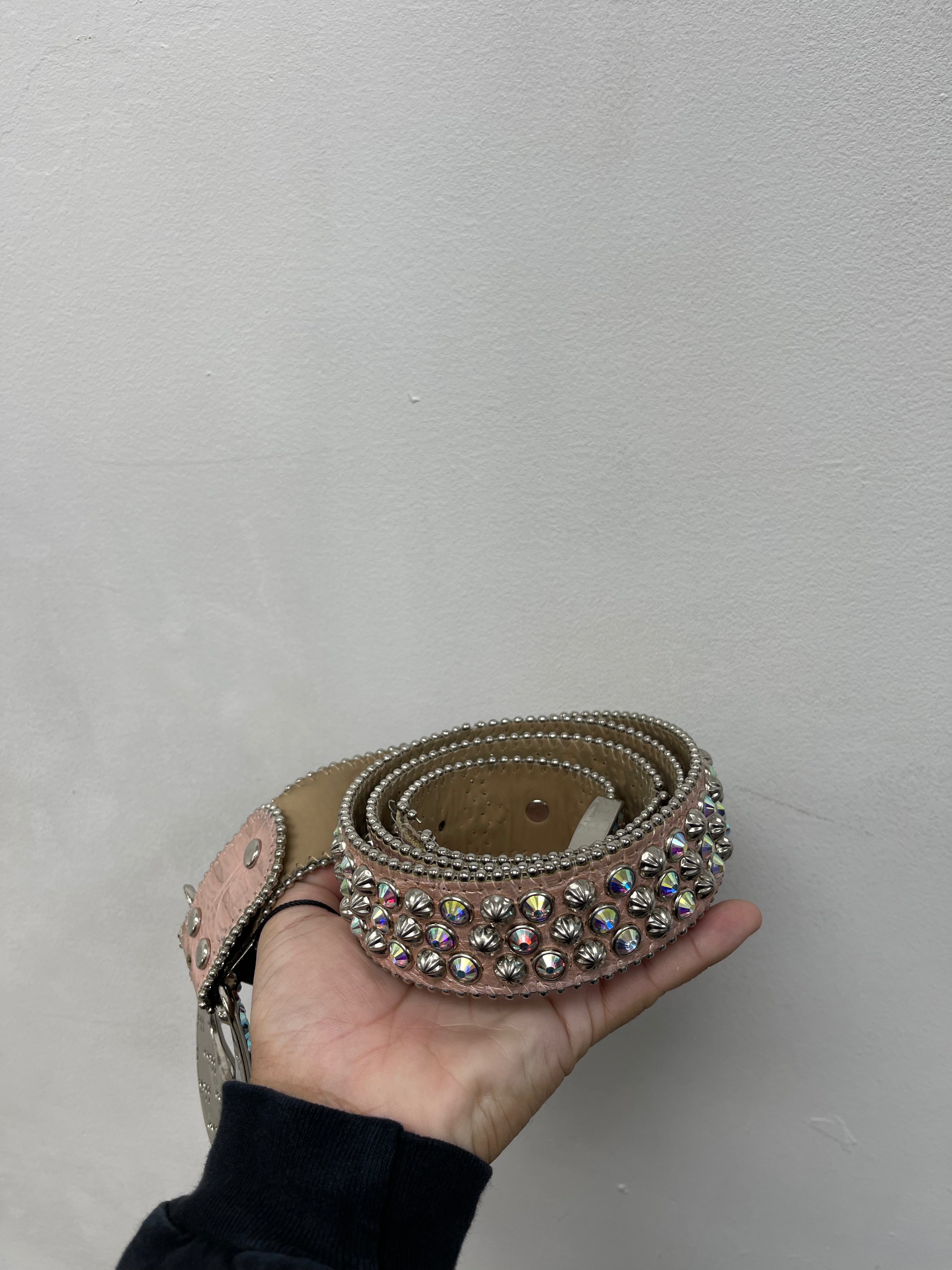 BB Simon Pink Rhinestone Belt