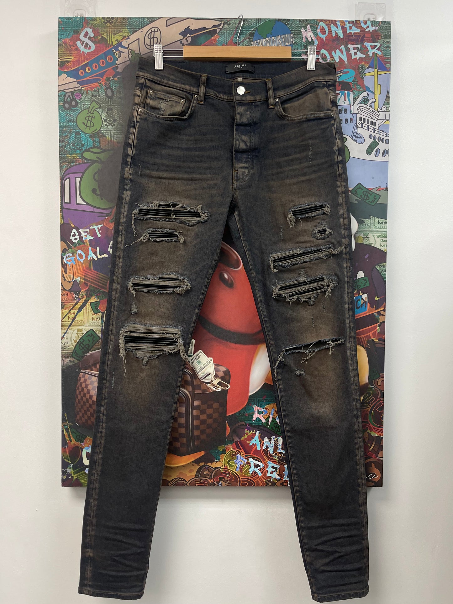 Amiri MX1 Thrasher Rust Jeans