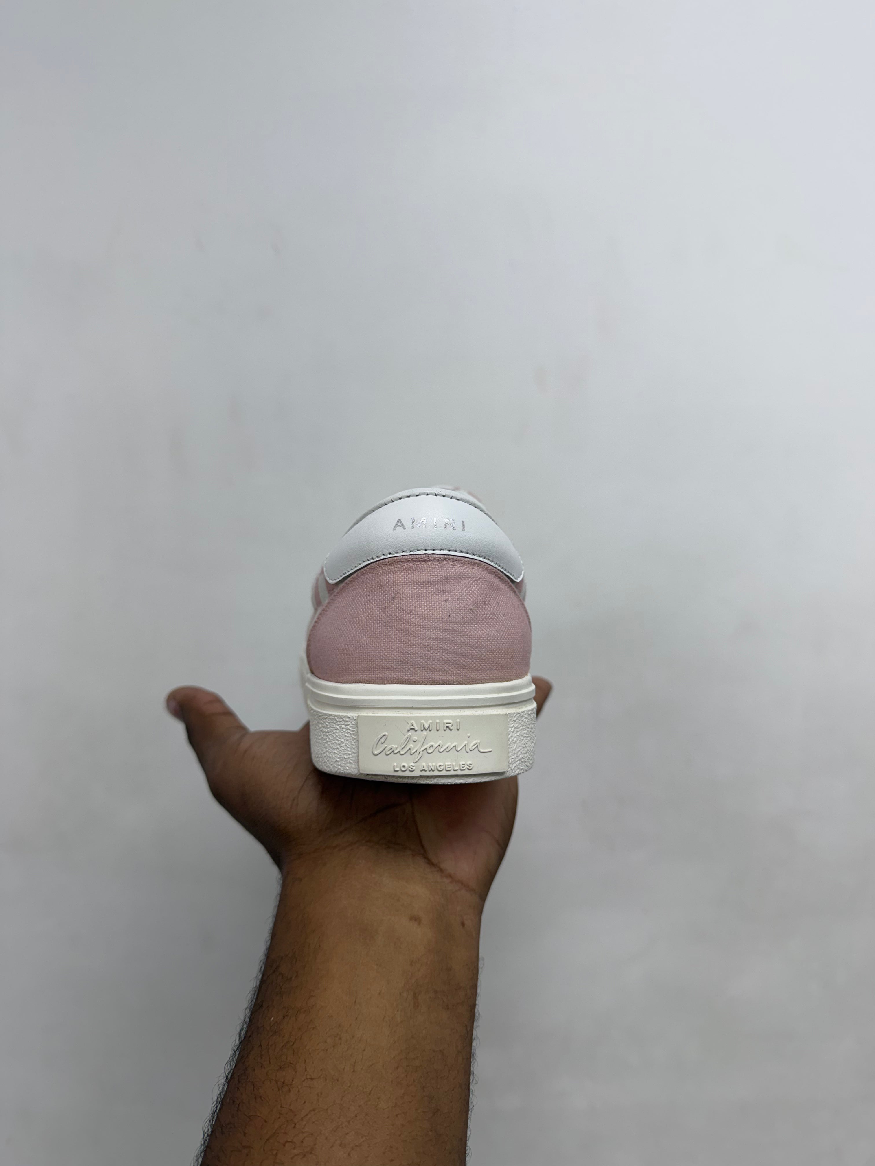 Amiri Pink Checkered Sneakers