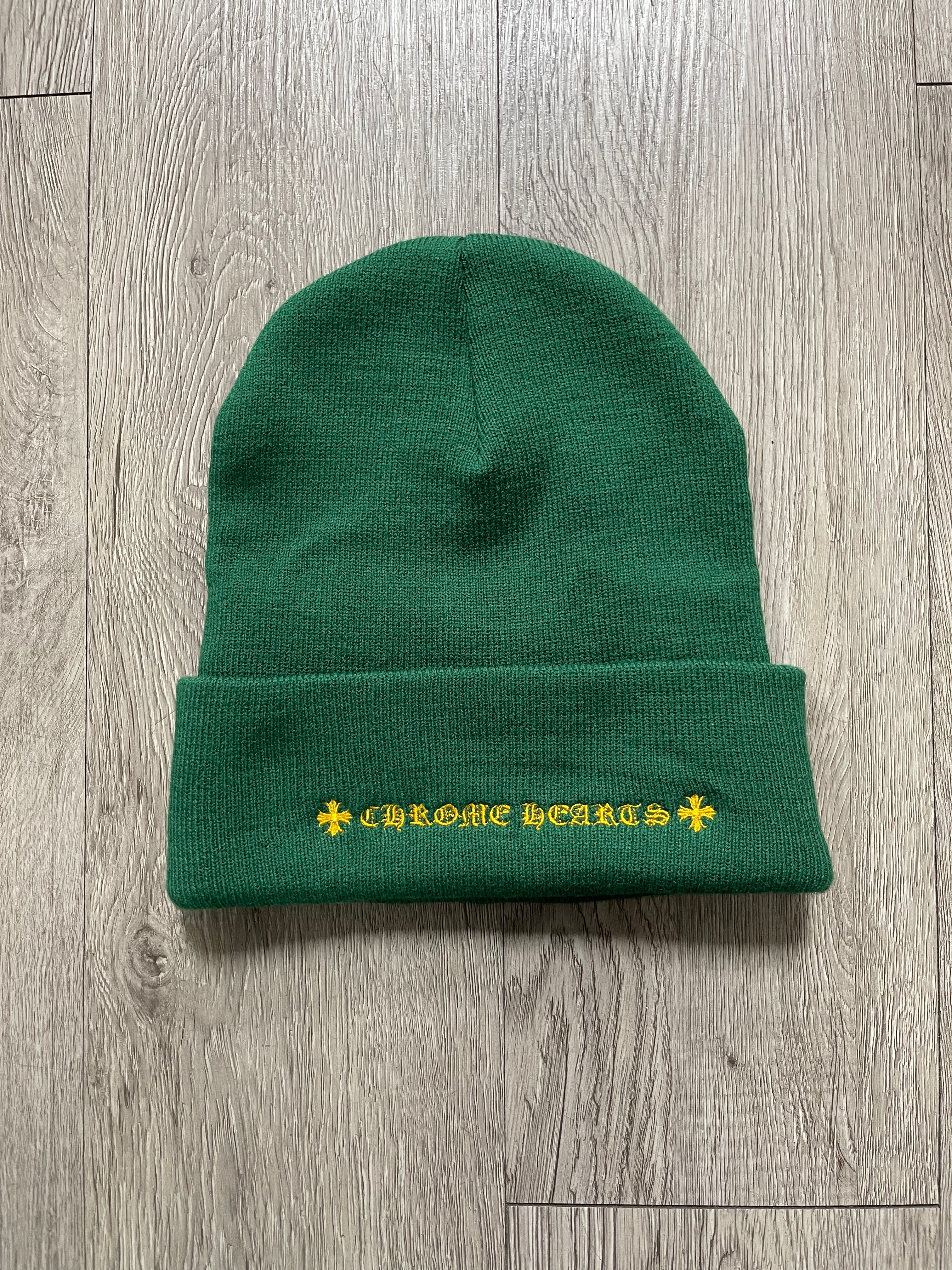 Chrome Hearts Green Yellow CH Beanie