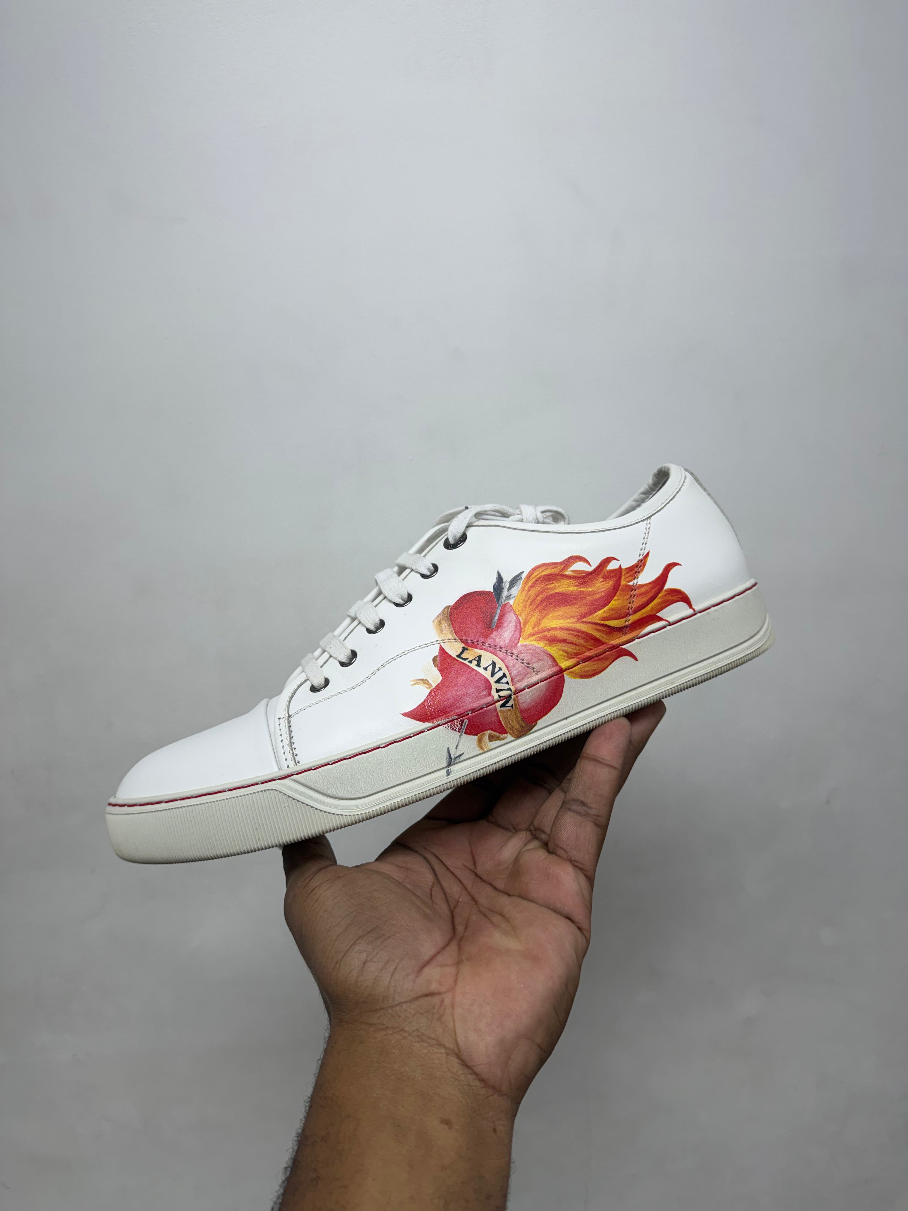 Lanvin White Low Top Sneakers
