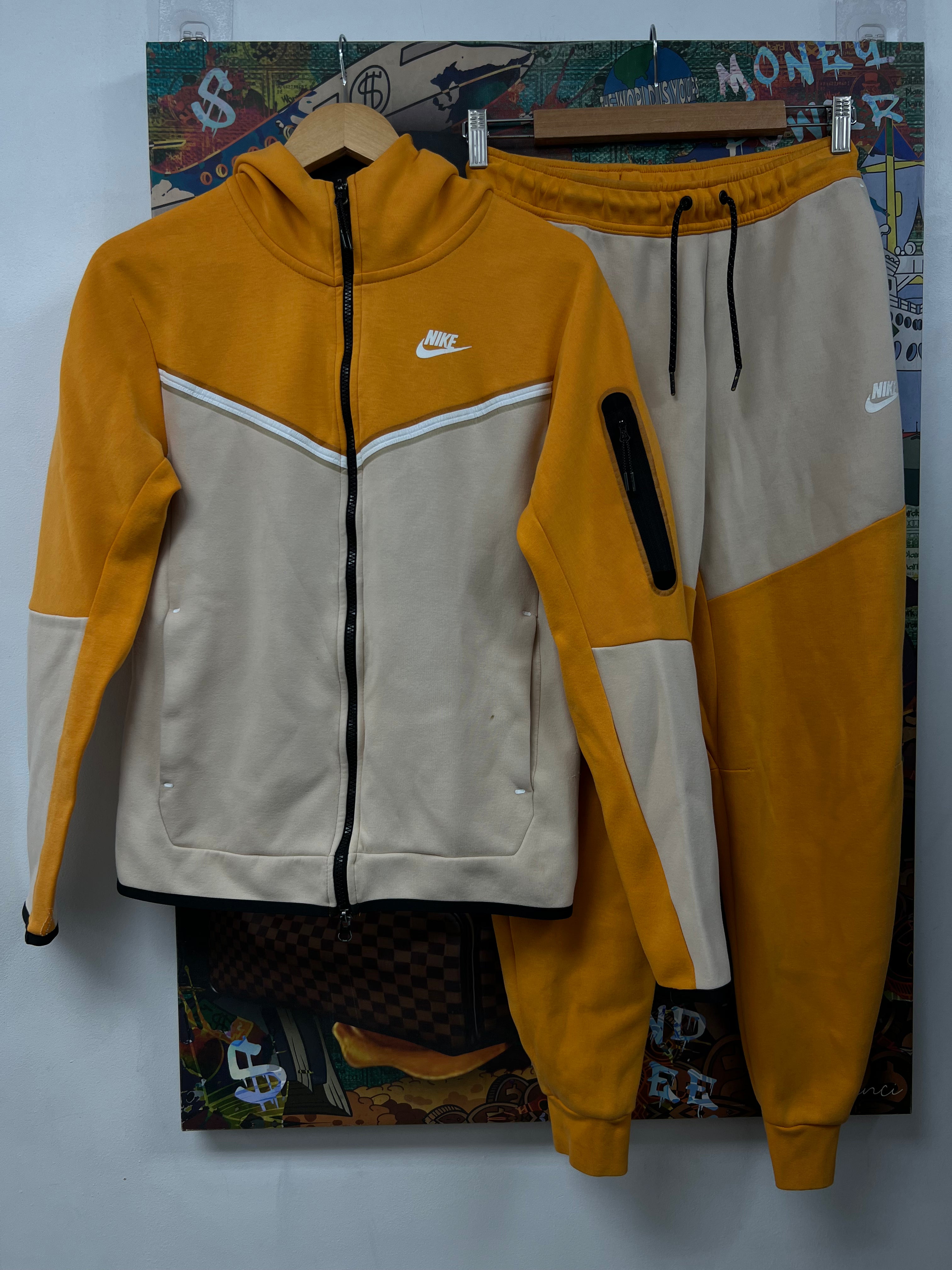 Nike Orange Cream Tech Sweatsuit